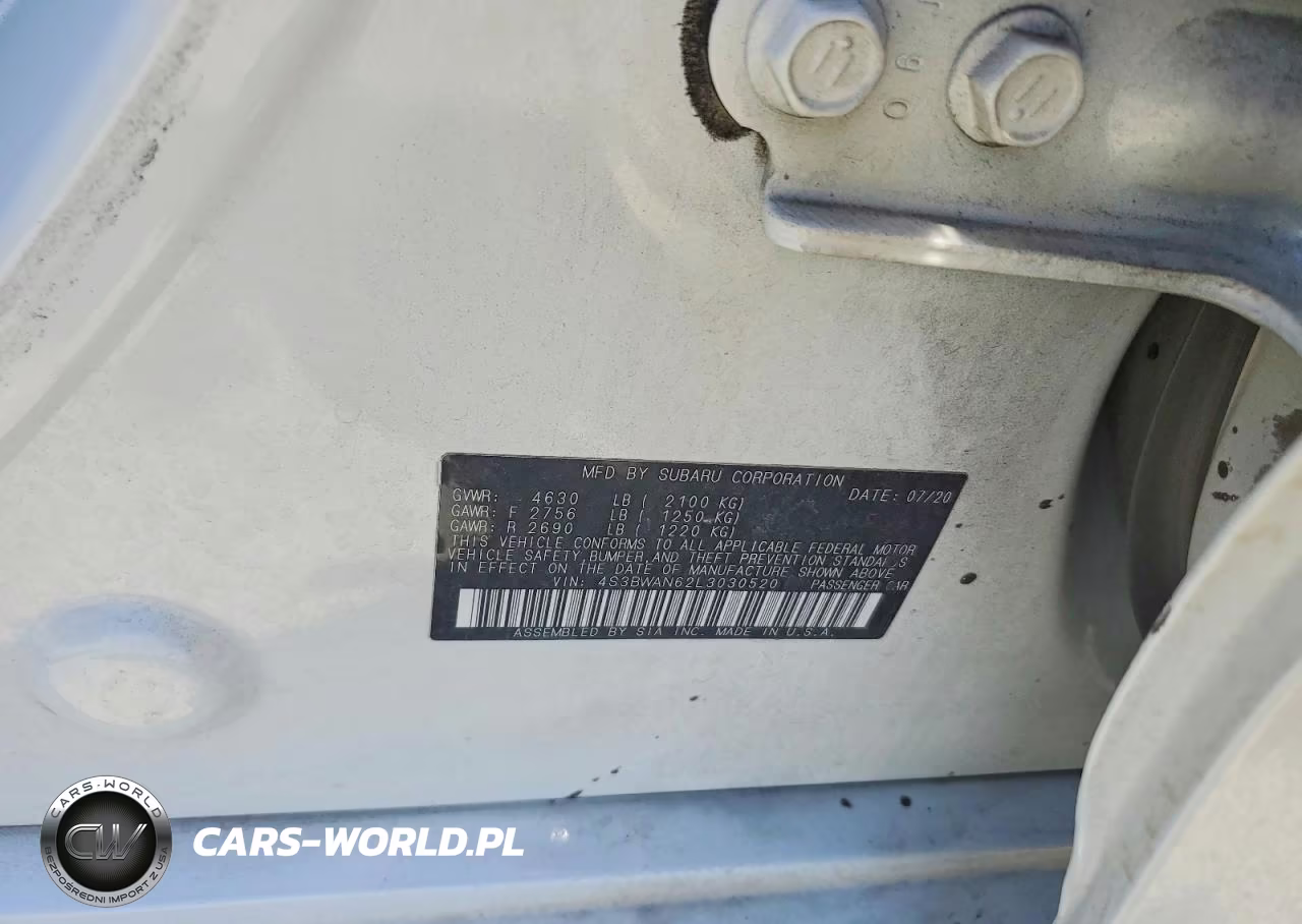 2020 Subaru Legacy Limited VIN:4S3BWAN62L3030520 - 12