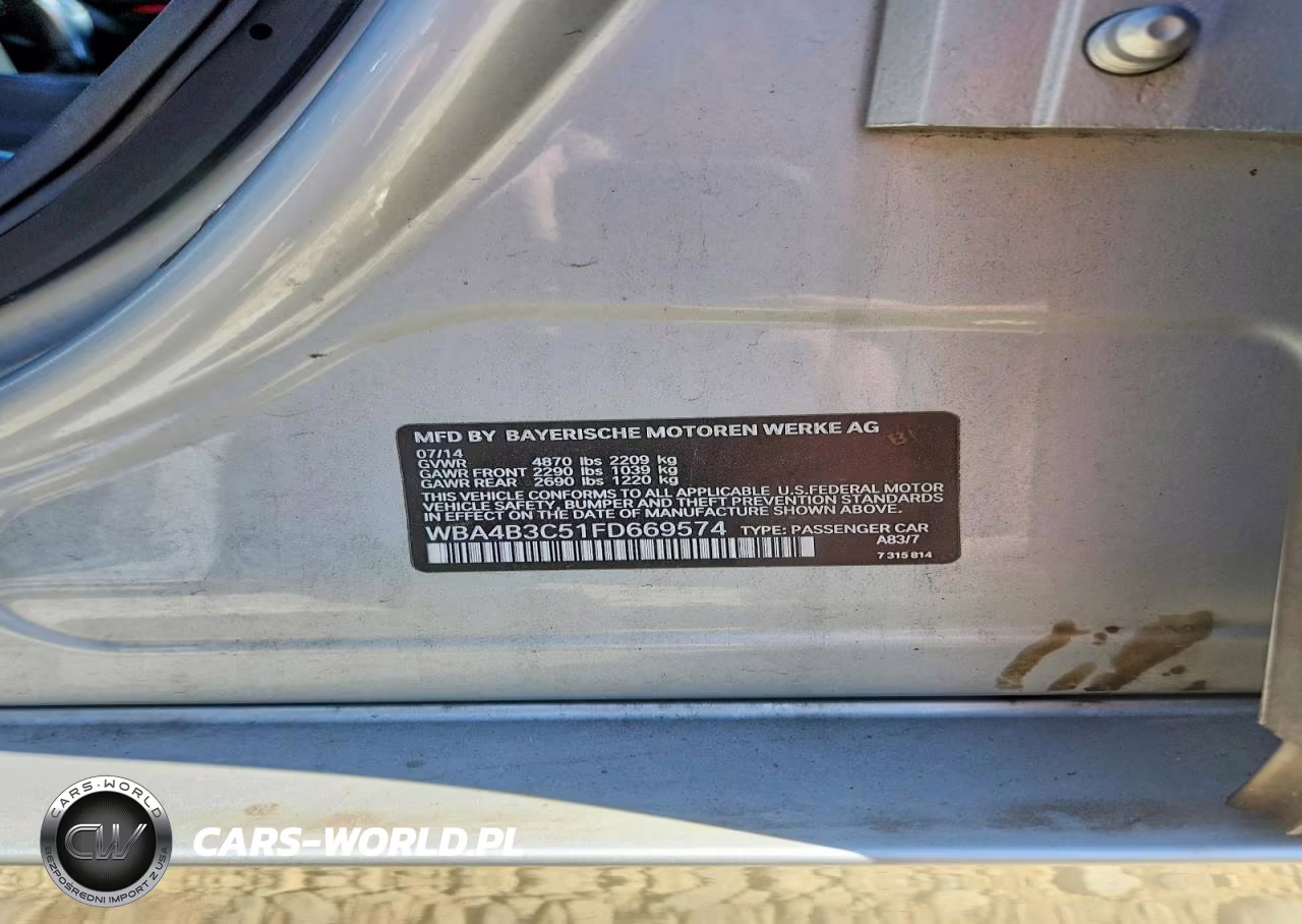 2015 BMW 435 Xi Gran Coupe VIN:WBA4B3C51FD669574 - 12