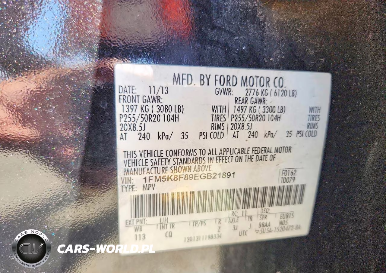 2014 Ford Explorer Limited VIN:1FM5K8F89EGB21891 - 13