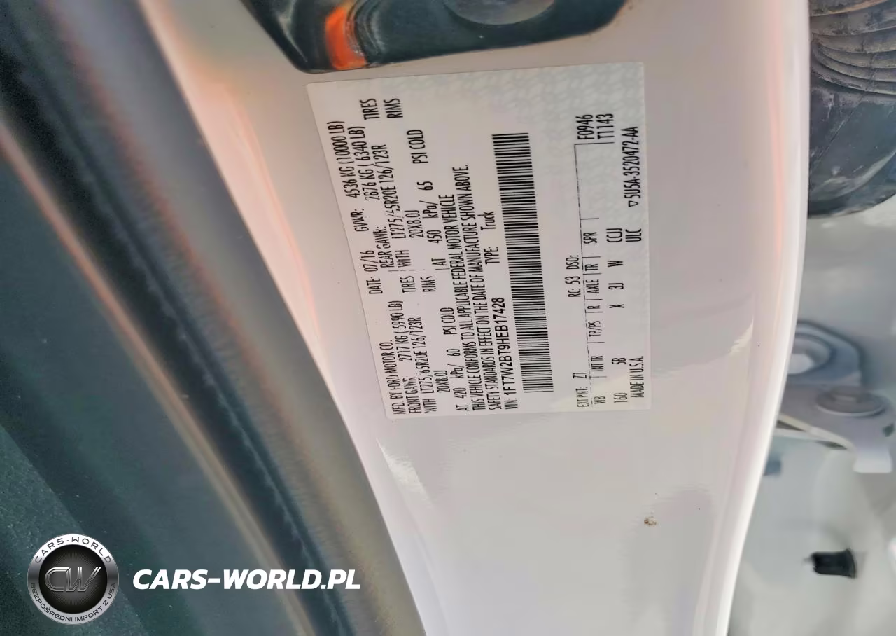 2017 Ford F250 Super Duty VIN:1FT7W2BT9HEB17428 - 12