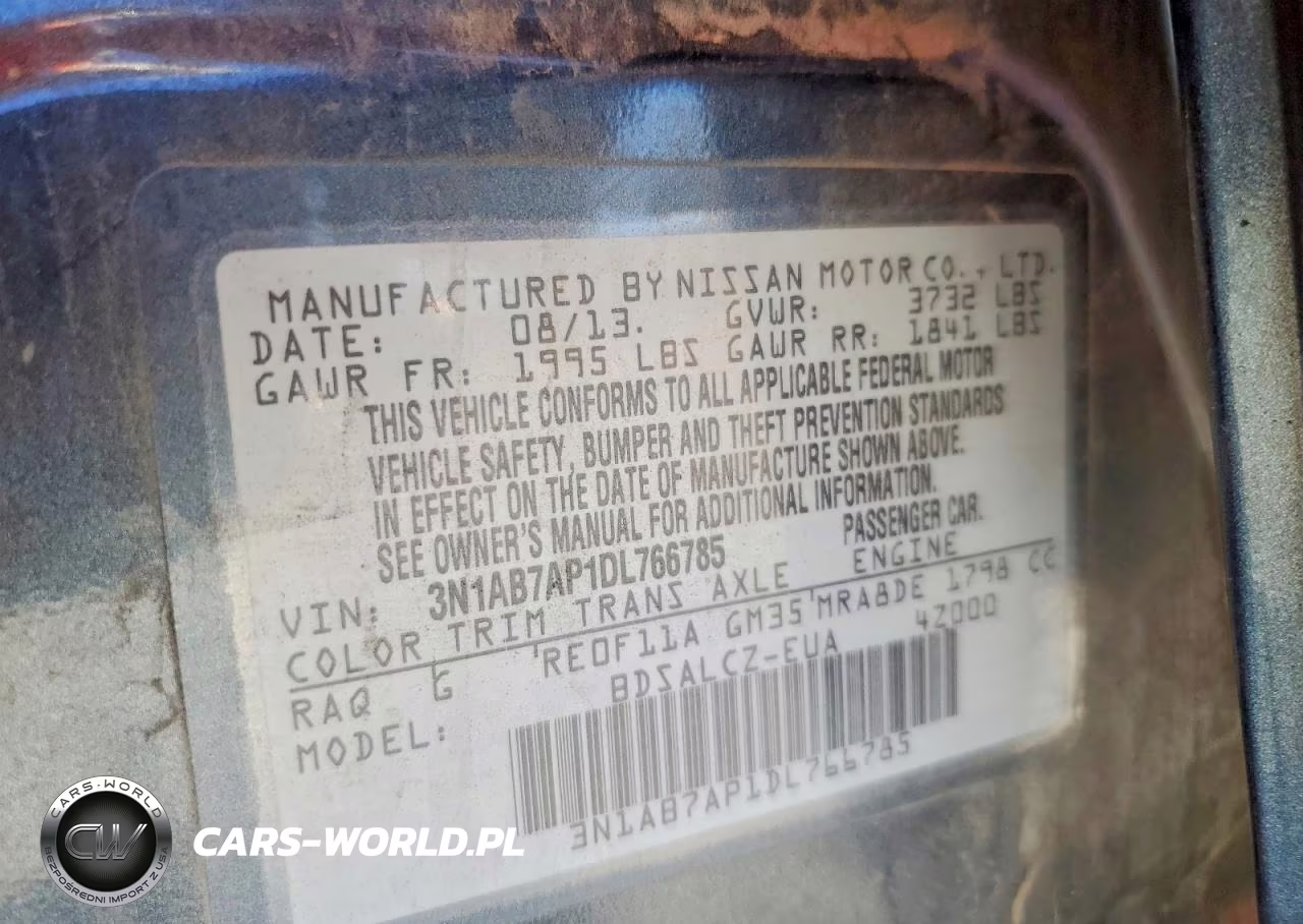 2013 Nissan Sentra S-Sv-Sr-Sl VIN:3N1AB7AP1DL766785 - 13