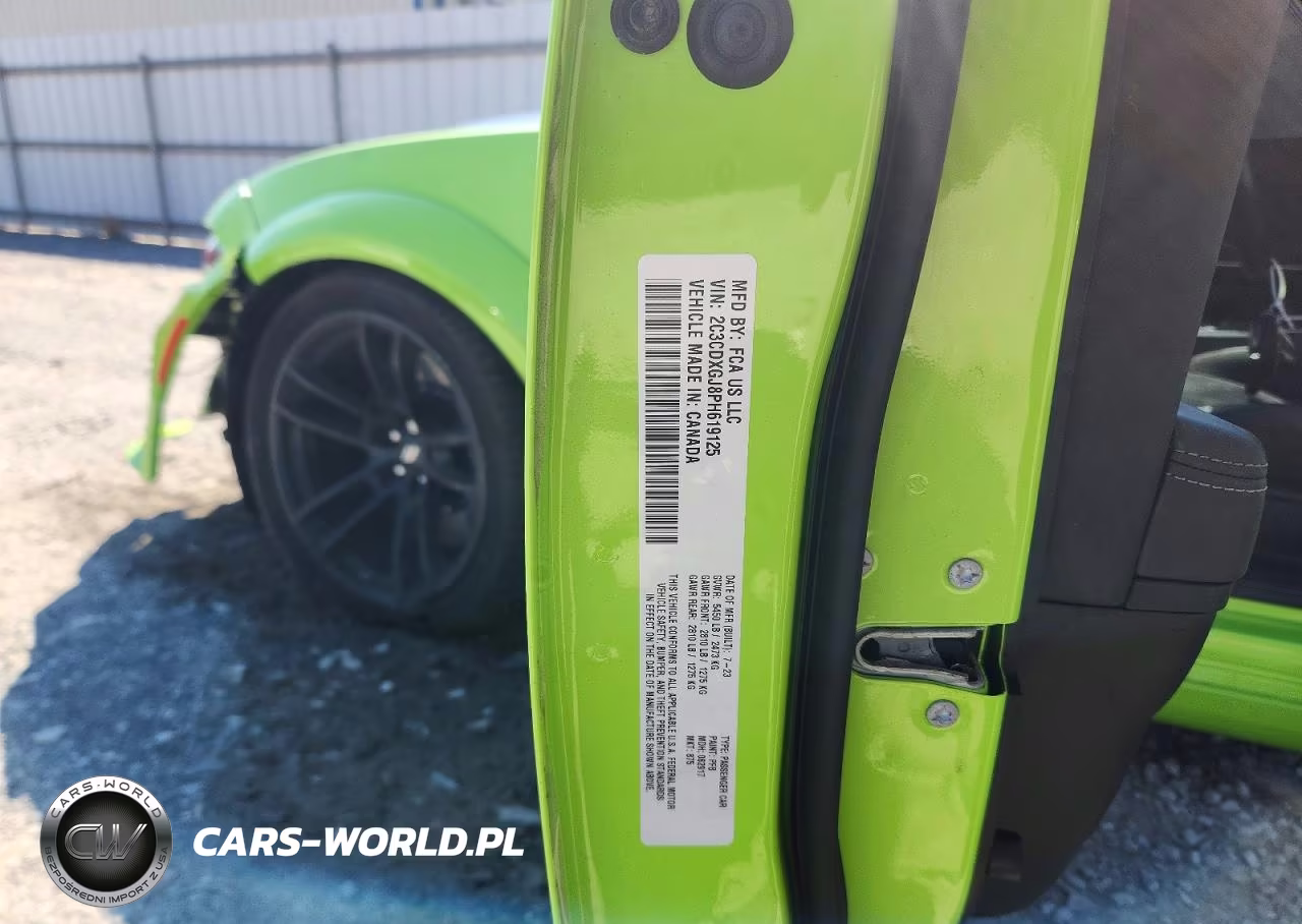 2023 Dodge Charger Scat Pack VIN:2C3CDXGJ8PH619125 - 12