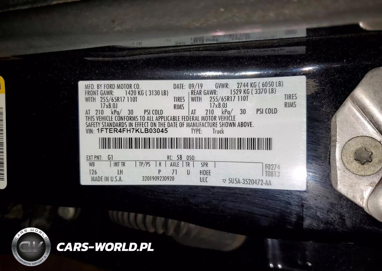 2019 Ford Ranger Xl VIN:1FTER4FH7KLB03045 - 12