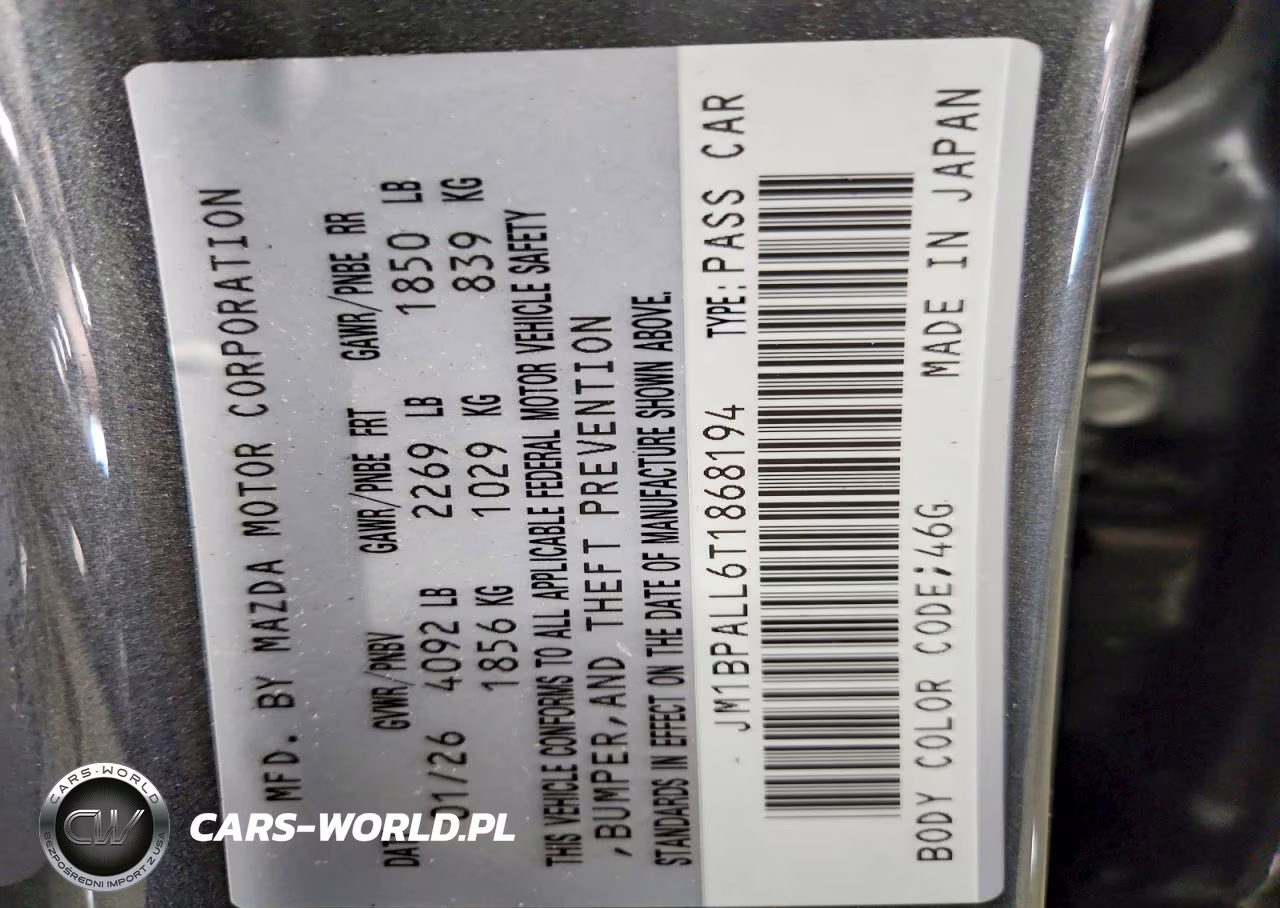 2026 Mazda 3 Preferred VIN:JM1BPALL6T1868194 - 12