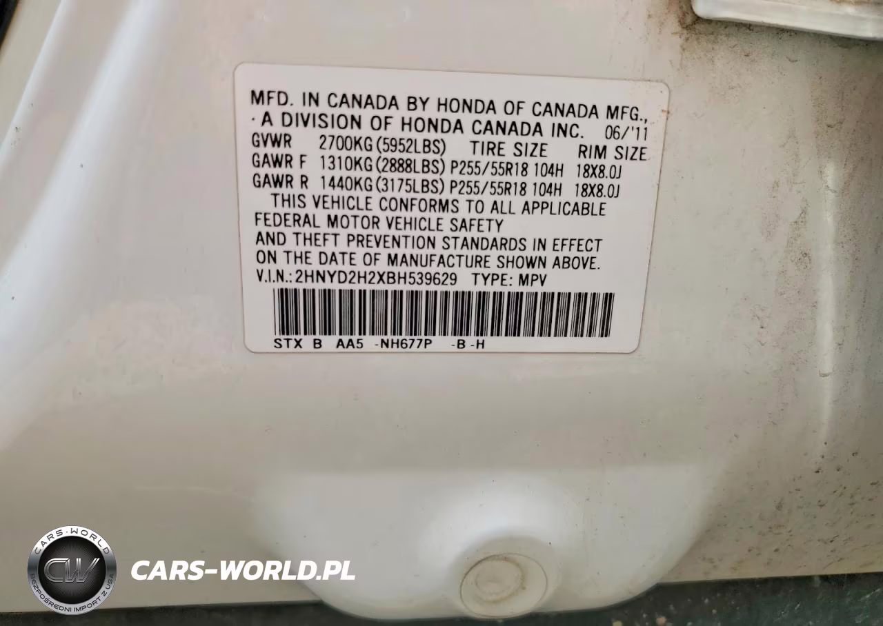 2011 Acura Mdx VIN:2HNYD2H2XBH539629 - 13