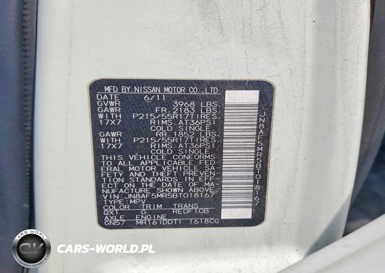 2011 Nissan Juke S VIN:JN8AF5MR5BT018167 - 13