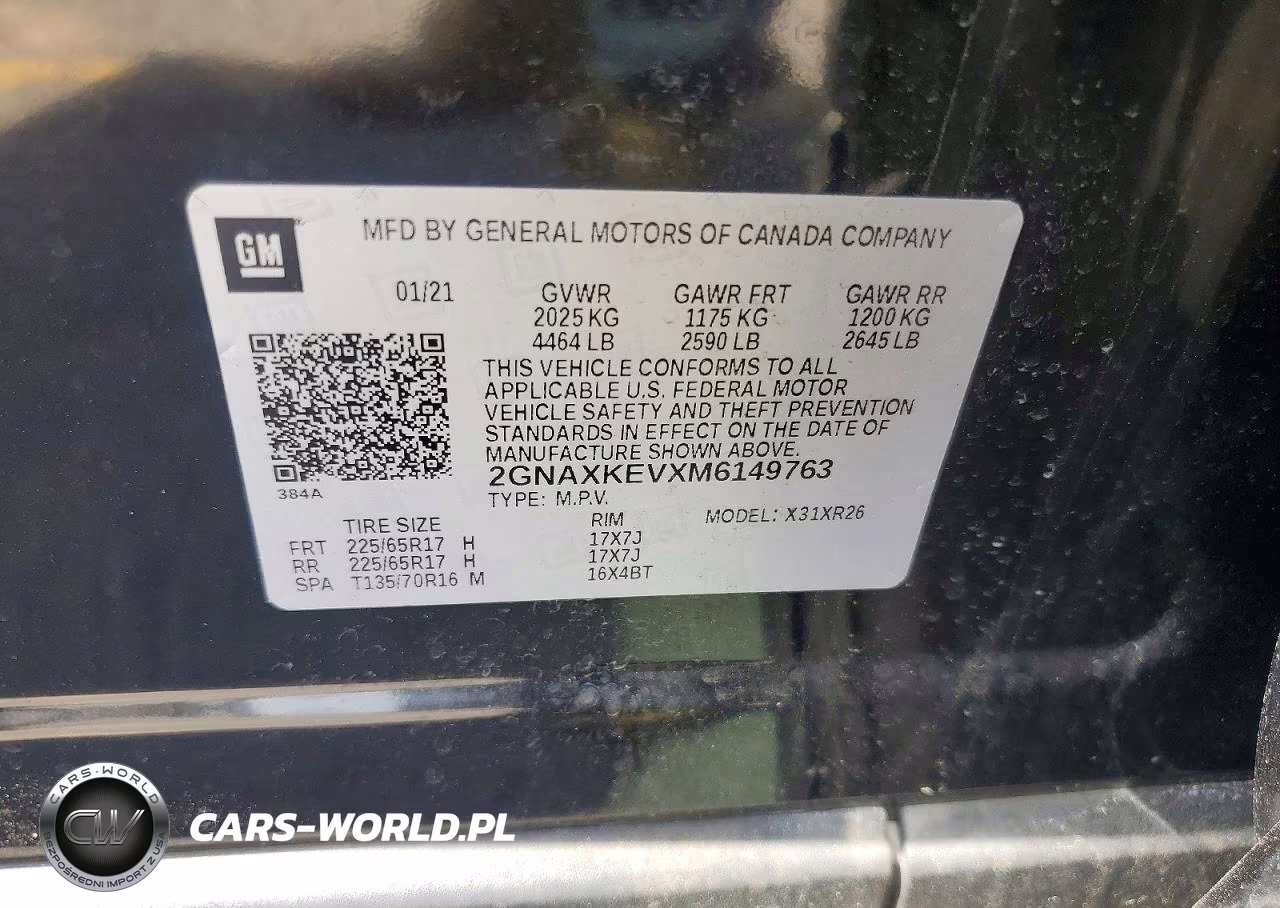 2021 Chevrolet Equinox Lt VIN:2GNAXKEVXM6149763 - 12
