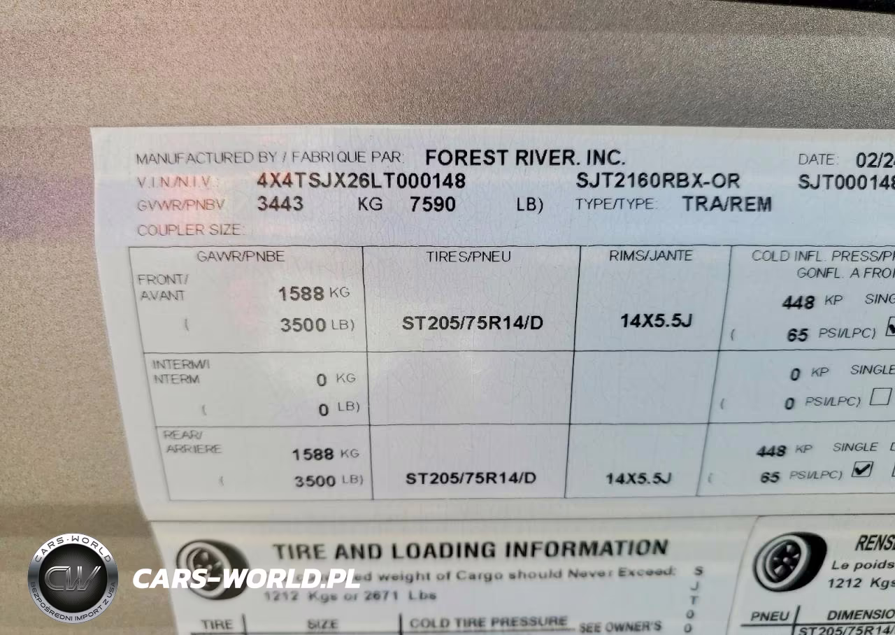 2020 Foresriver Evo 2160Rb VIN:4X4TSJX26LT000148 - 10