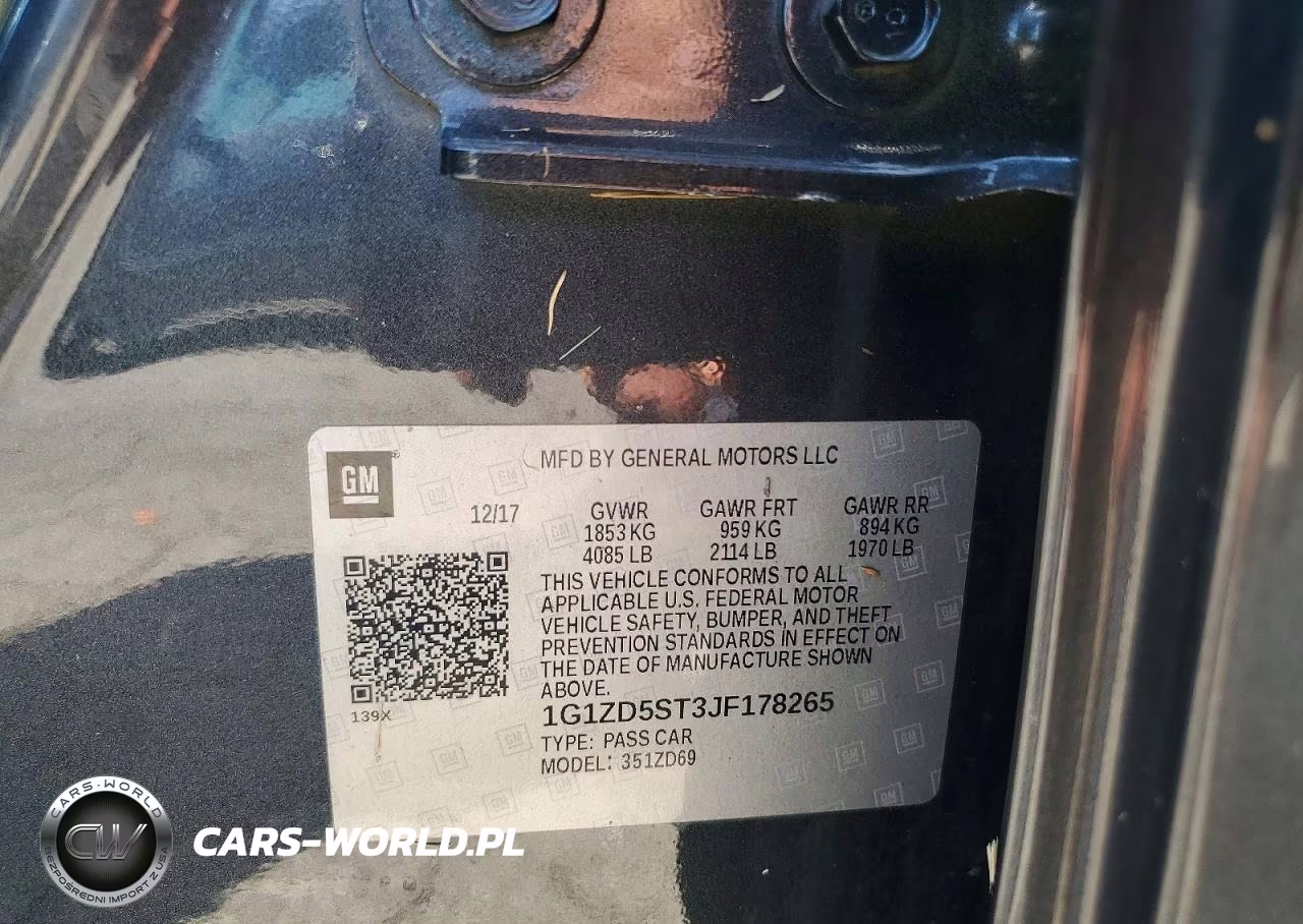 2018 Chevrolet Malibu Lt VIN:1G1ZD5ST3JF178265 - 12