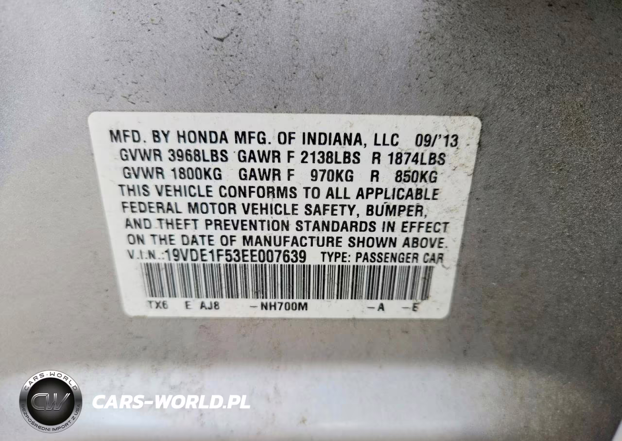 2014 Acura Ilx 20 Premium VIN:19VDE1F53EE007639 - 12