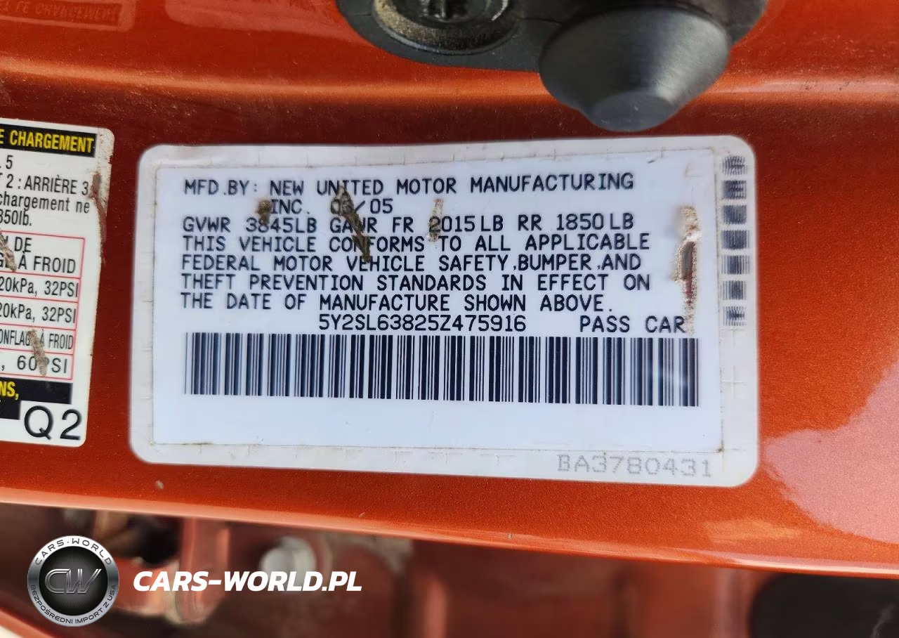 2005 Pontiac Vibe VIN:5Y2SL63825Z475916 - 13