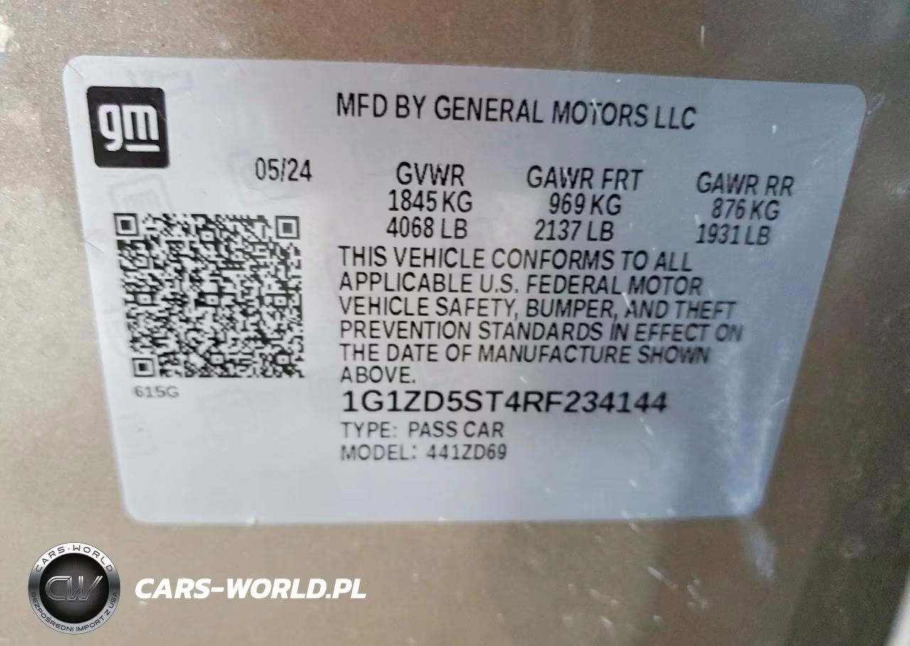 2024 Chevrolet Malibu Lt VIN:1G1ZD5ST4RF234144 - 12