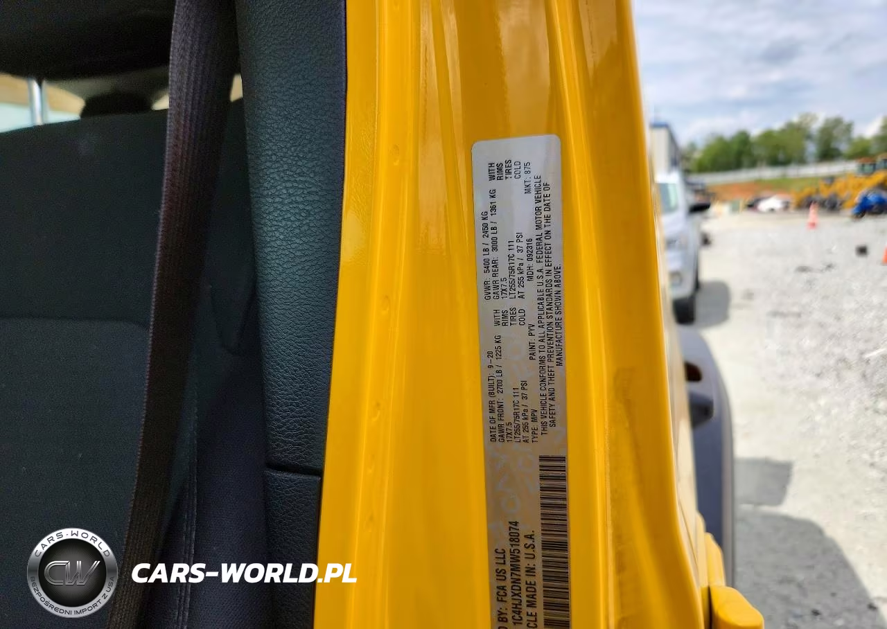 2021 Jeep Wrangler Unlimited Sport VIN:1C4HJXDN7MW518074 - 13