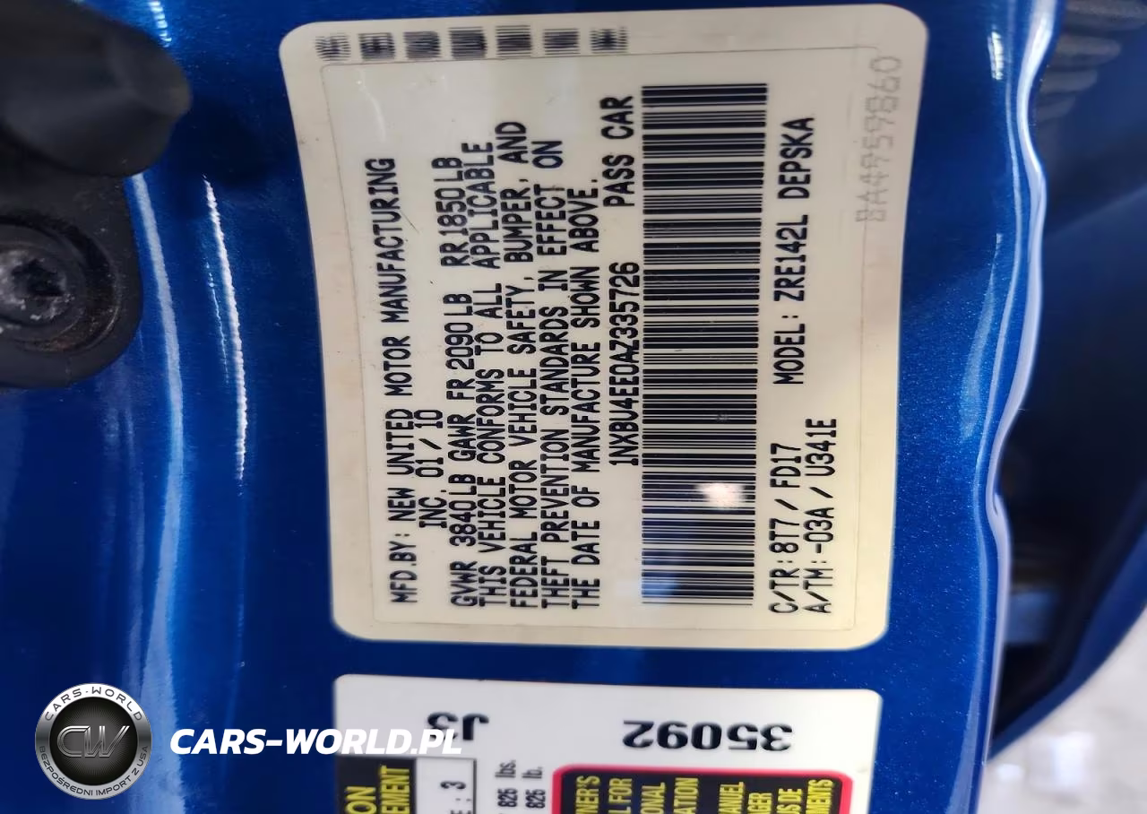 2010 Toyota Corolla S VIN:1NXBU4EE0AZ335726 - 12