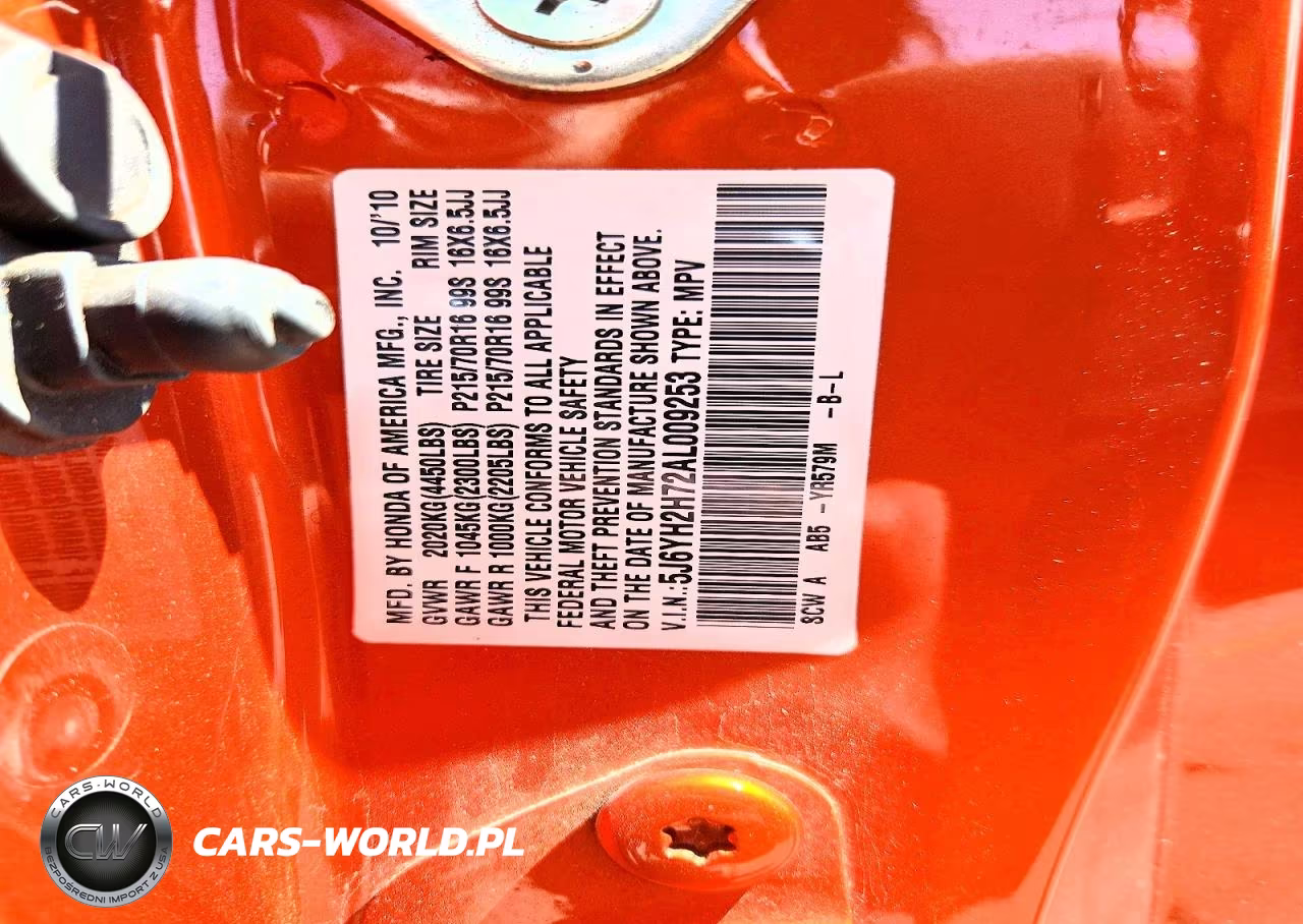 2010 Honda Element Ex VIN:5J6YH2H72AL009253 - 12