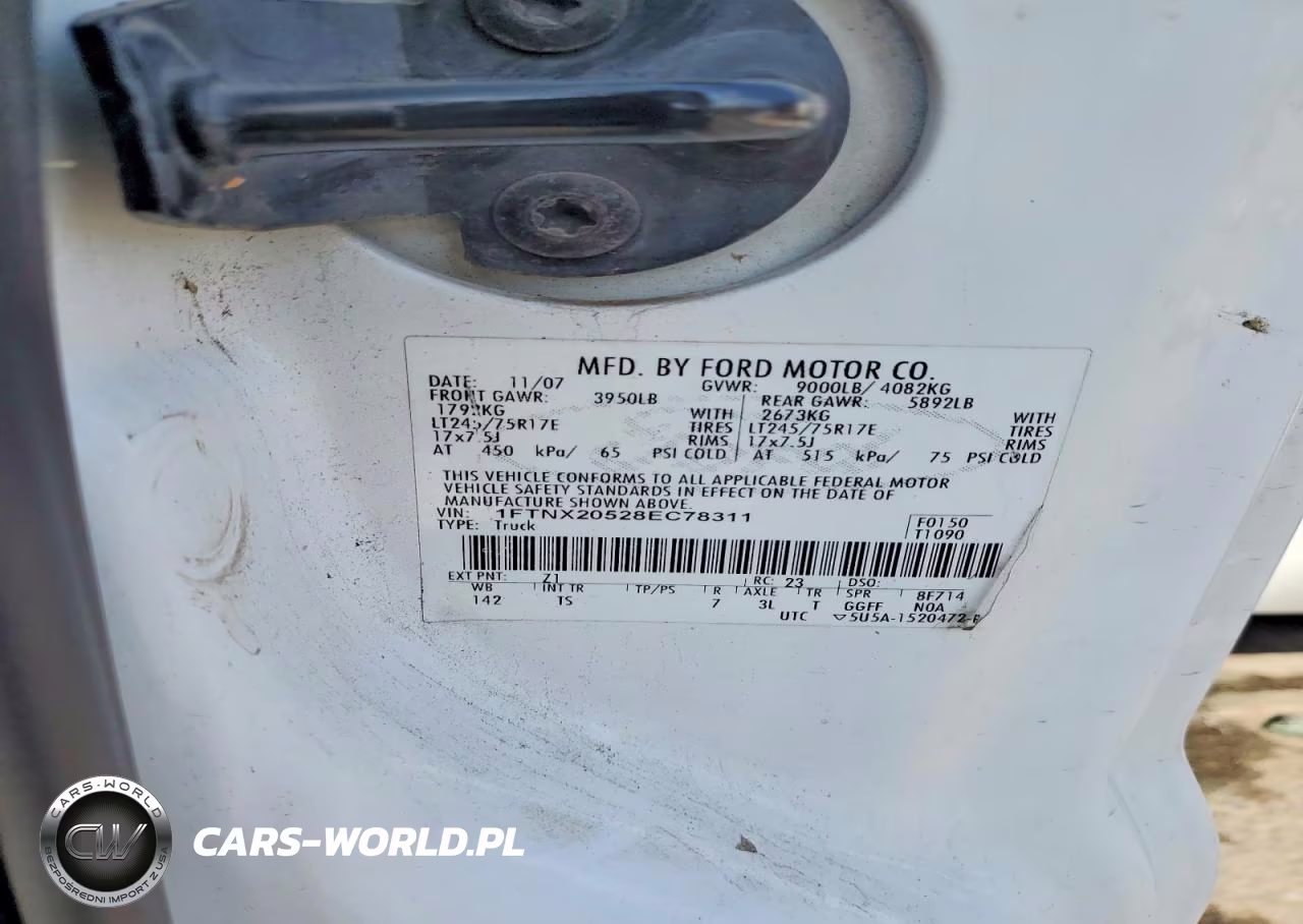 2008 Ford F250 Super Duty VIN:1FTNX20528EC78311 - 13