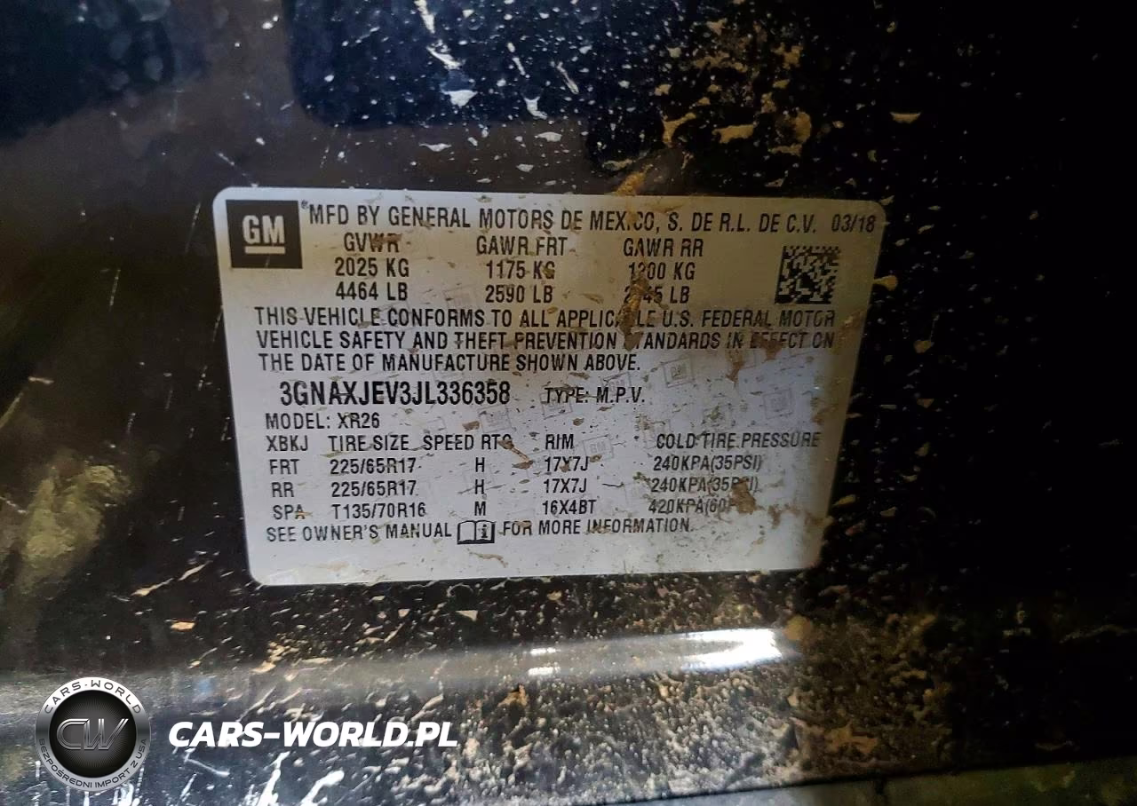 2018 Chevrolet Equinox Lt VIN:3GNAXJEV3JL336358 - 14