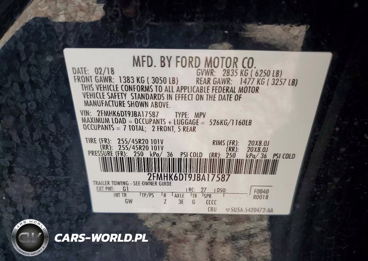 2018 Ford Flex Limited VIN:2FMHK6DT9JBA17587 - 14