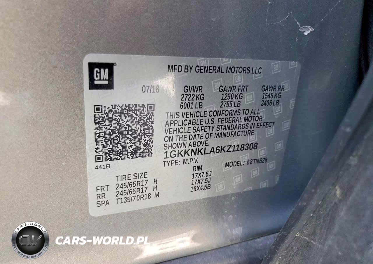 2019 GMC Acadia Sle VIN:1GKKNKLA6KZ118308 - 13