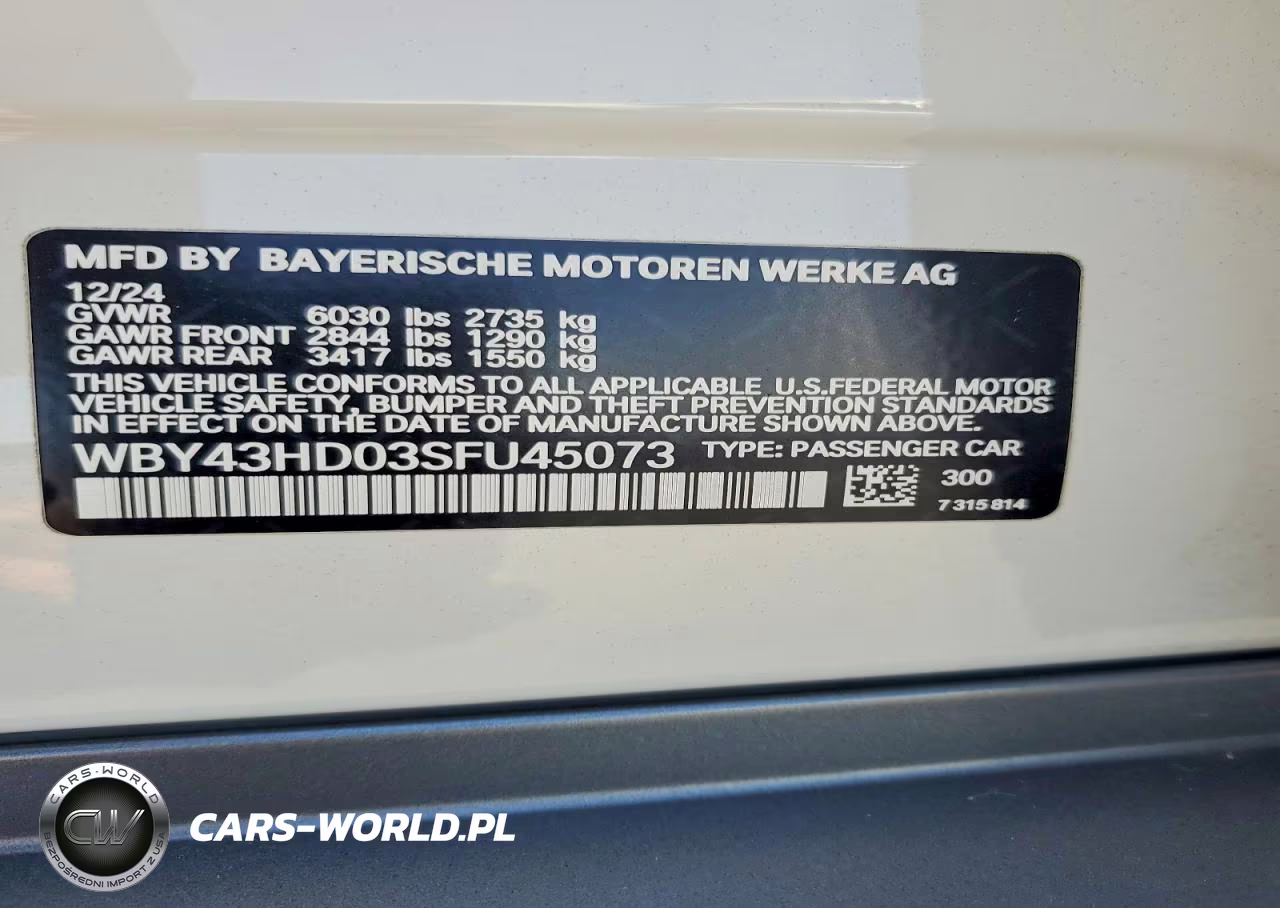 2025 BMW I4 xDrive 40 VIN:WBY43HD03SFU45073 - 12