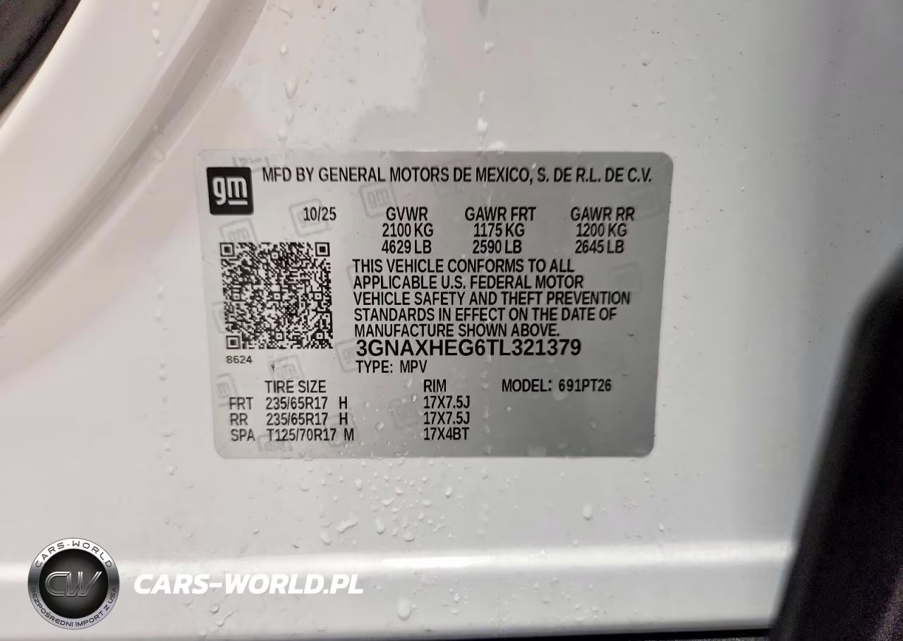 2026 Chevrolet Equinox Lt VIN:3GNAXHEG6TL321379 - 14