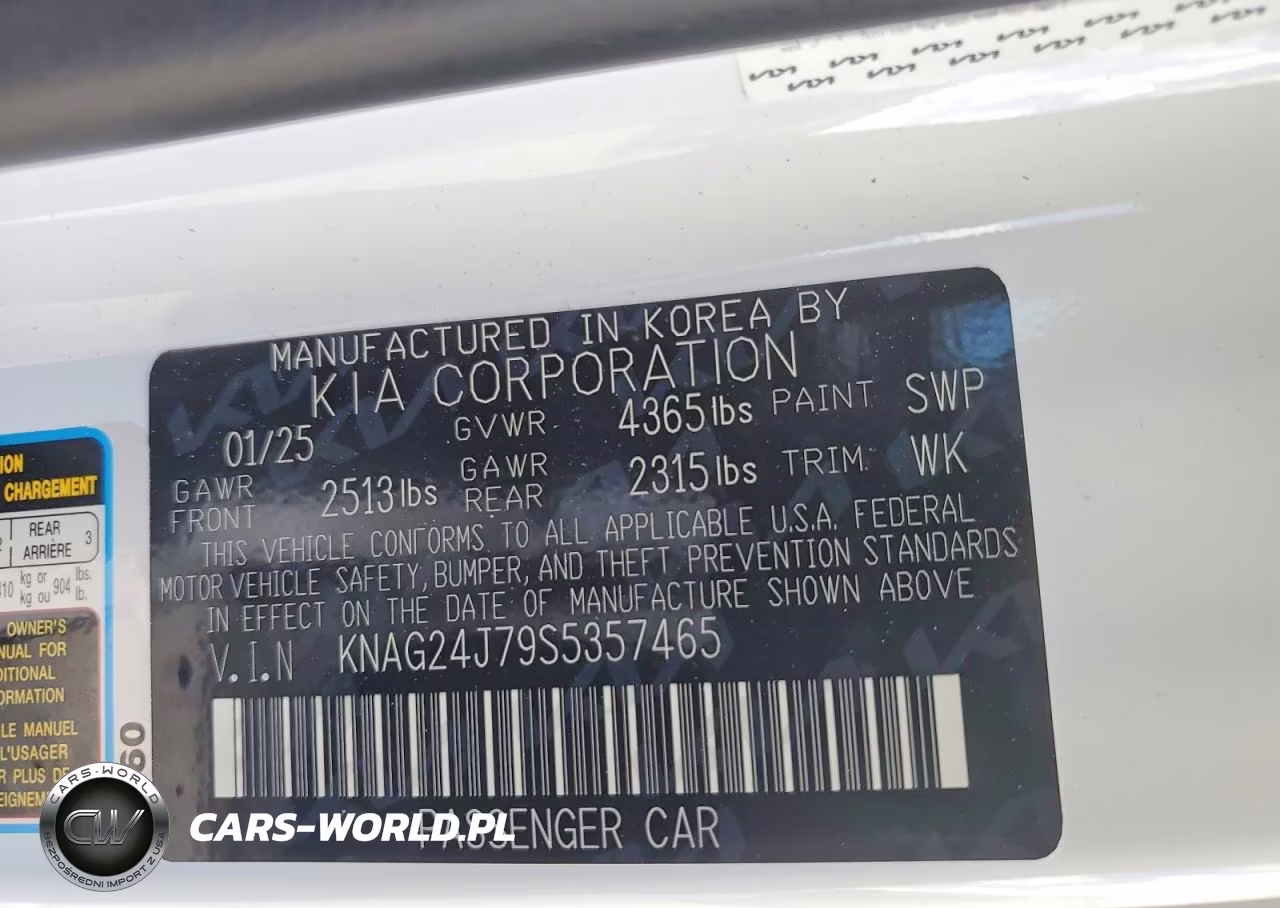 2025 Kia K5 Lxs VIN:KNAG24J79S5357465 - 13