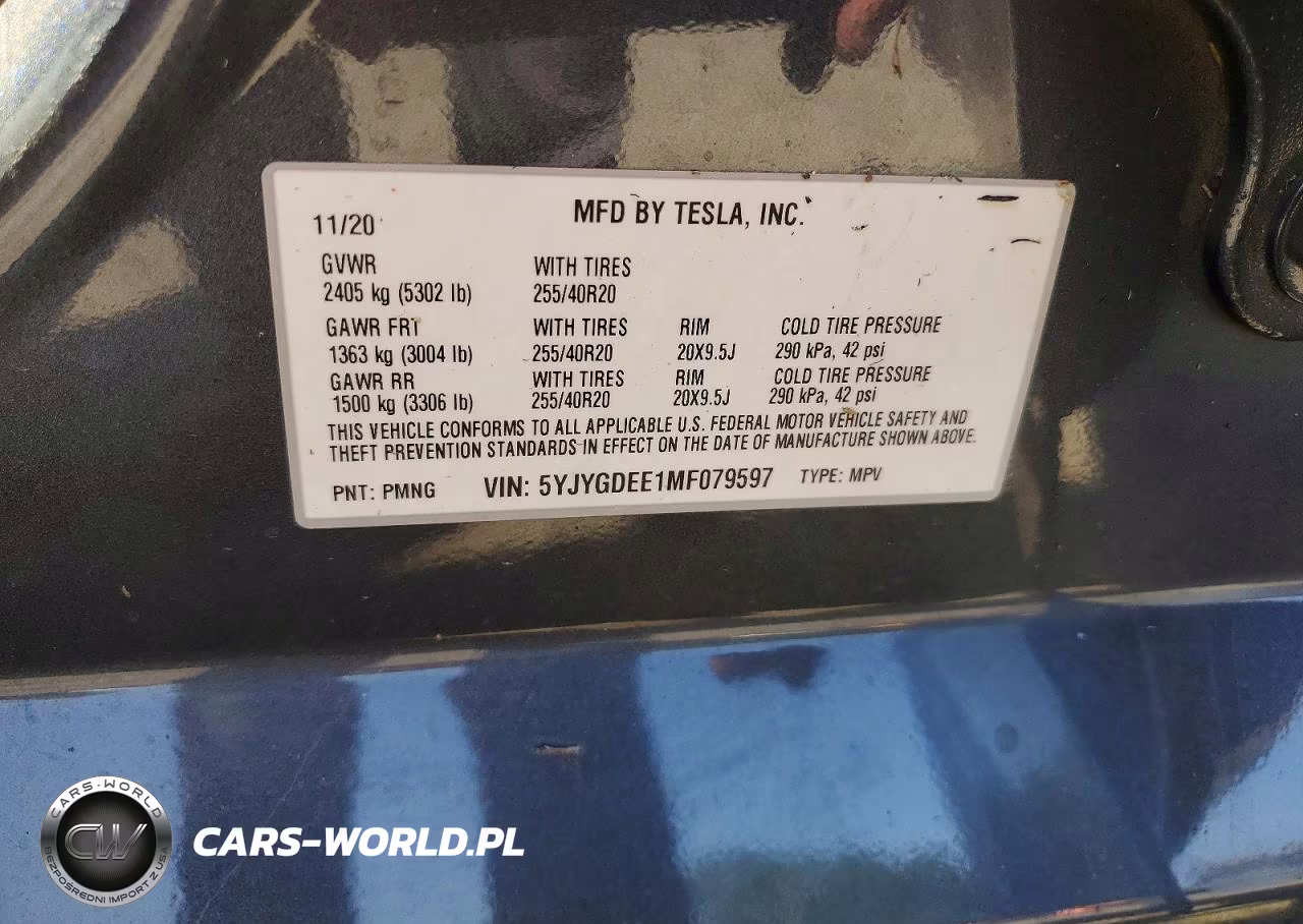 2021 Tesla Model Y VIN:5YJYGDEE1MF079597 - 12