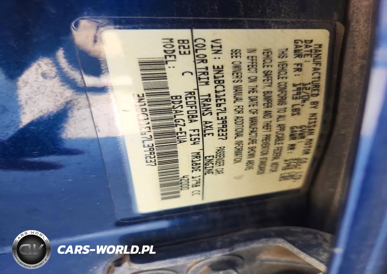 2007 Nissan Versa 1.8 S VIN:3N1BC11E67L399237 - 12
