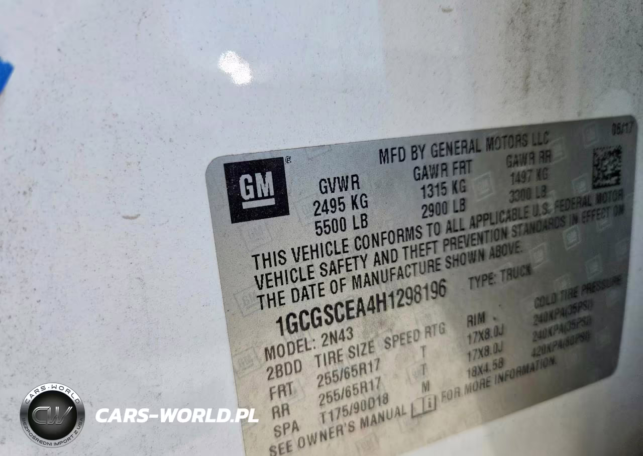 2017 Chevrolet Colorado Lt VIN:1GCGSCEA4H1298196 - 12