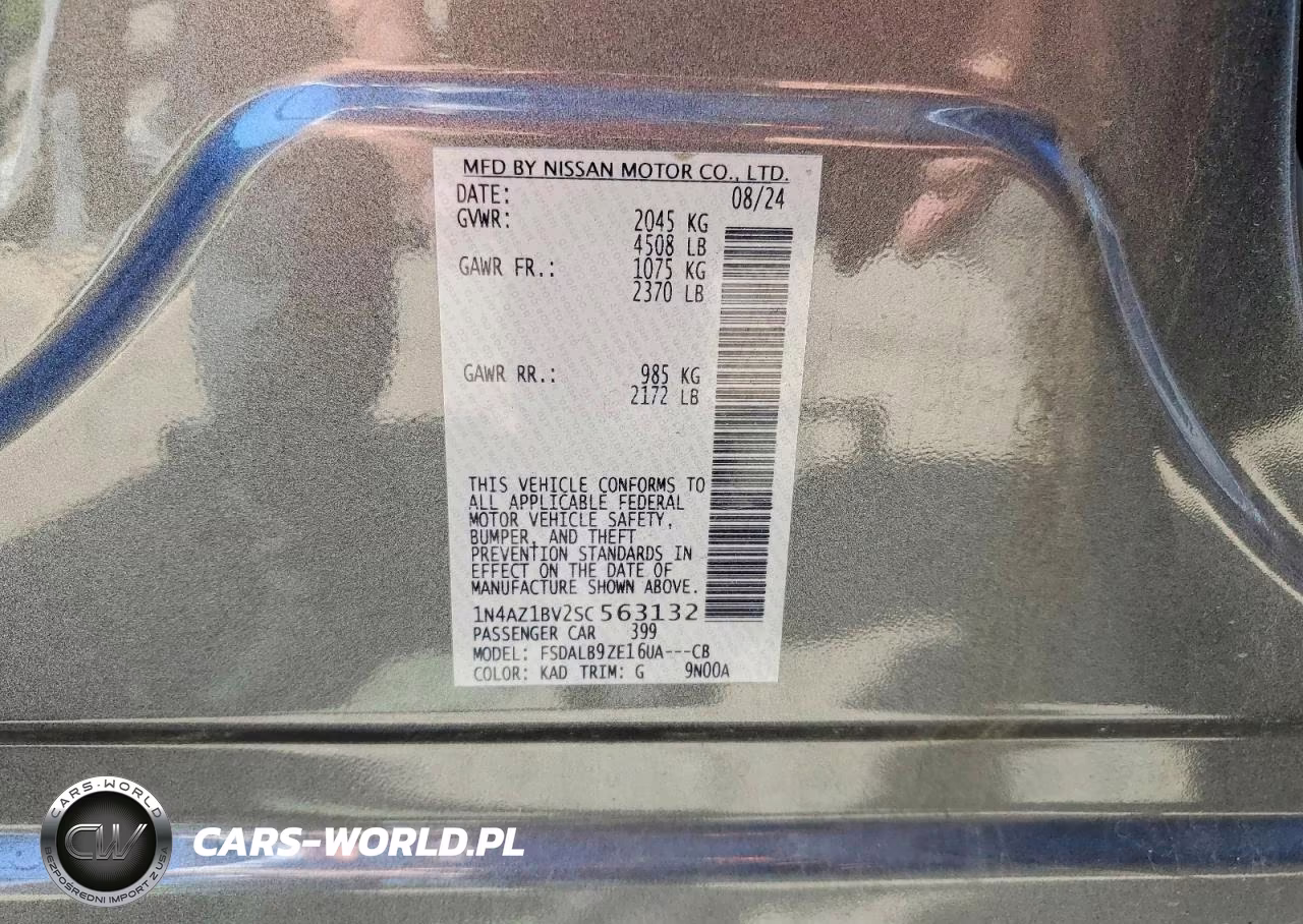 2025 Nissan Leaf S VIN:1N4AZ1BV2SC563132 - 13