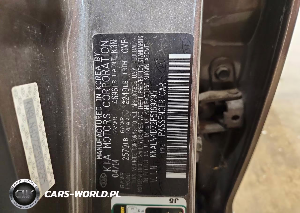 2015 Kia Cadenza Premium VIN:KNALN4D72F5169295 - 12