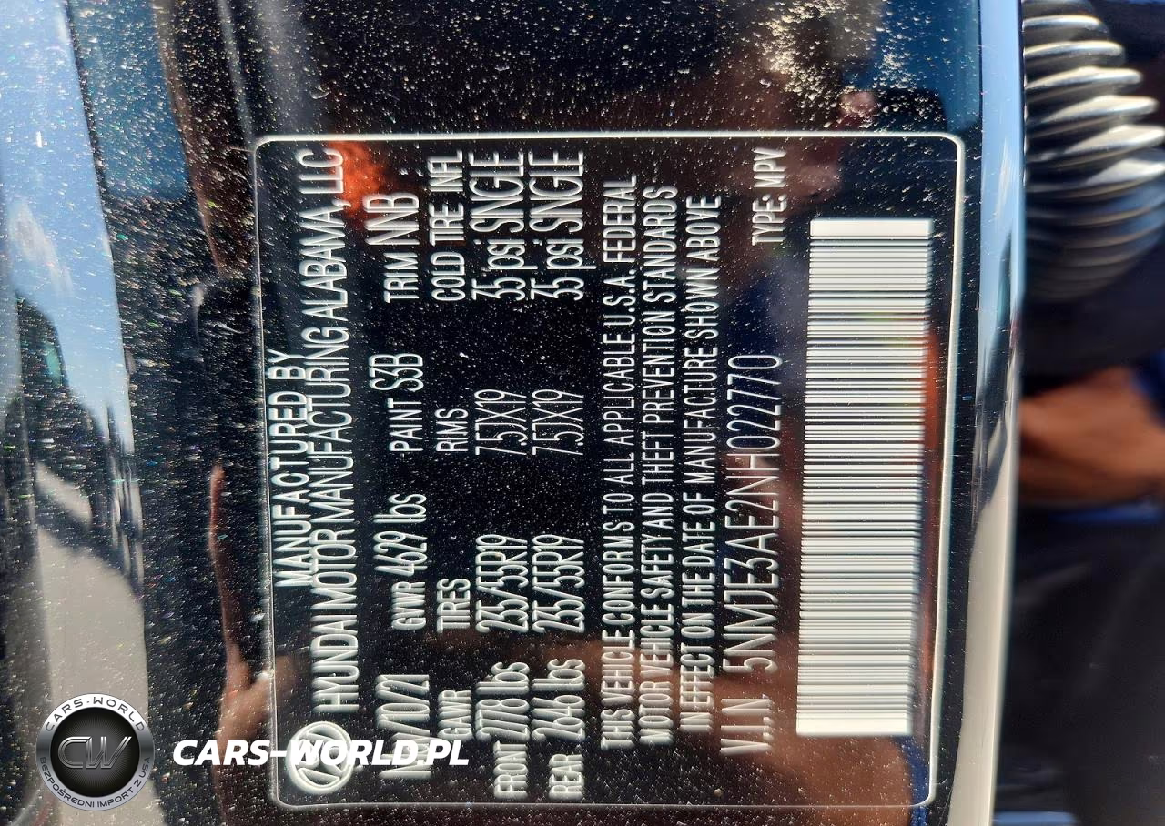 2022 Hyundai Tucson Limited VIN:5NMJE3AE2NH022770 - 13