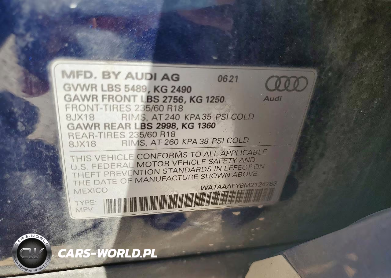 2021 Audi Q5 Premium VIN:WA1AAAFY6M2124783 - 13