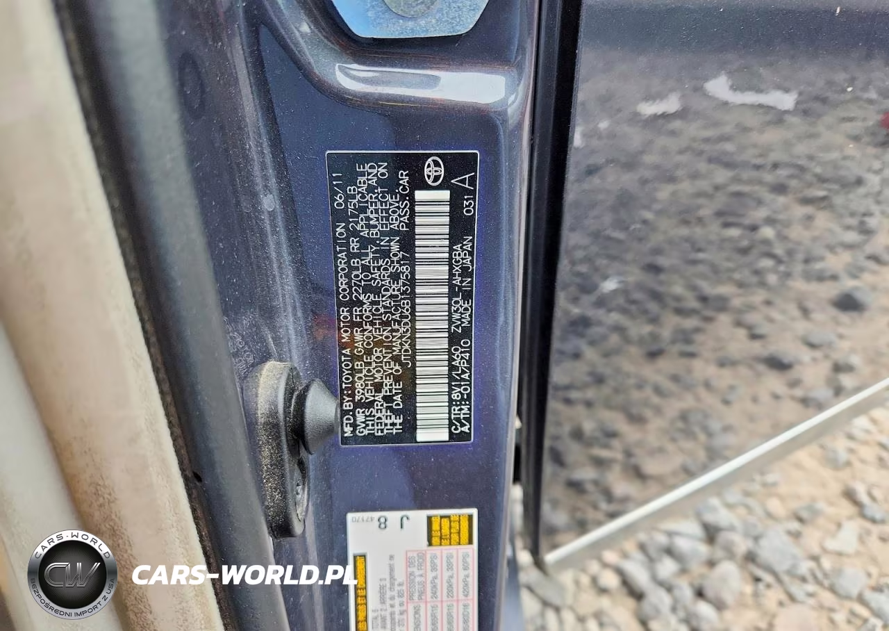 2011 Toyota Prius Four VIN:JTDKN3DU6B1375817 - 12