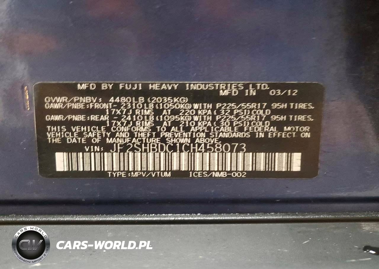 2012 Subaru Forester 2.5X Premium VIN:JF2SHBDC1CH458073 - 14