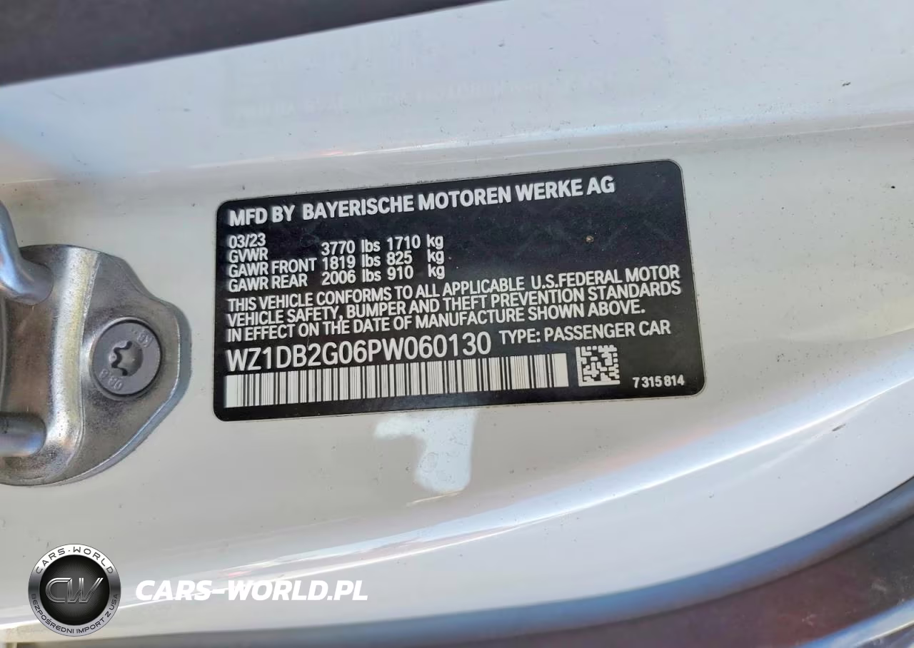 2023 Toyota Gr Supra 2.0 VIN:WZ1DB2G06PW060130 - 13