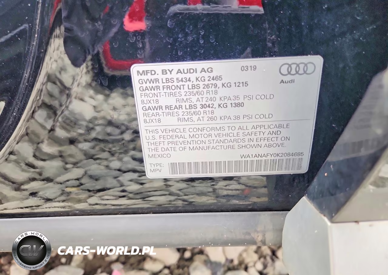 2019 Audi Q5 Premium VIN:WA1ANAFY0K2084685 - 12