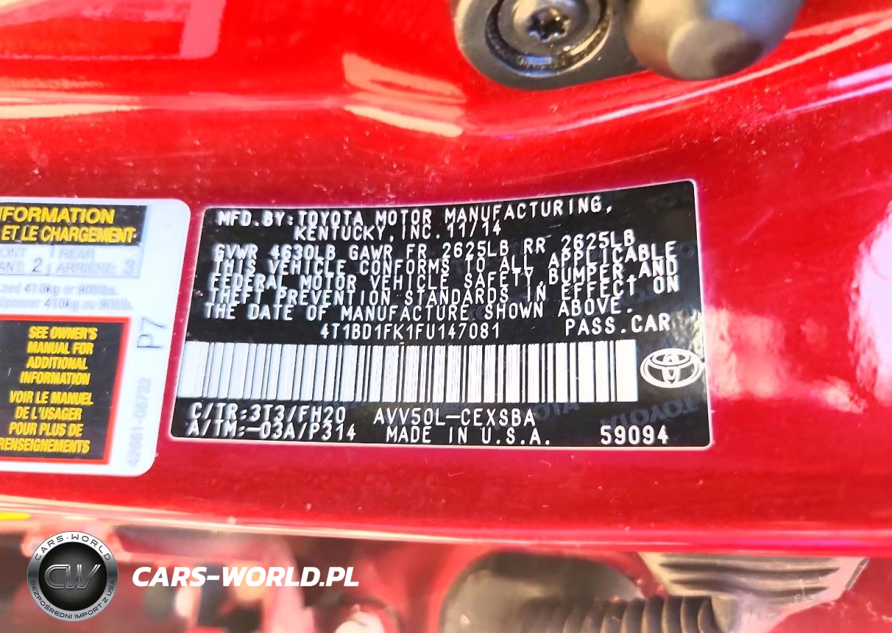 2015 Toyota Camry VIN:4T1BD1FK1FU147081 - 12