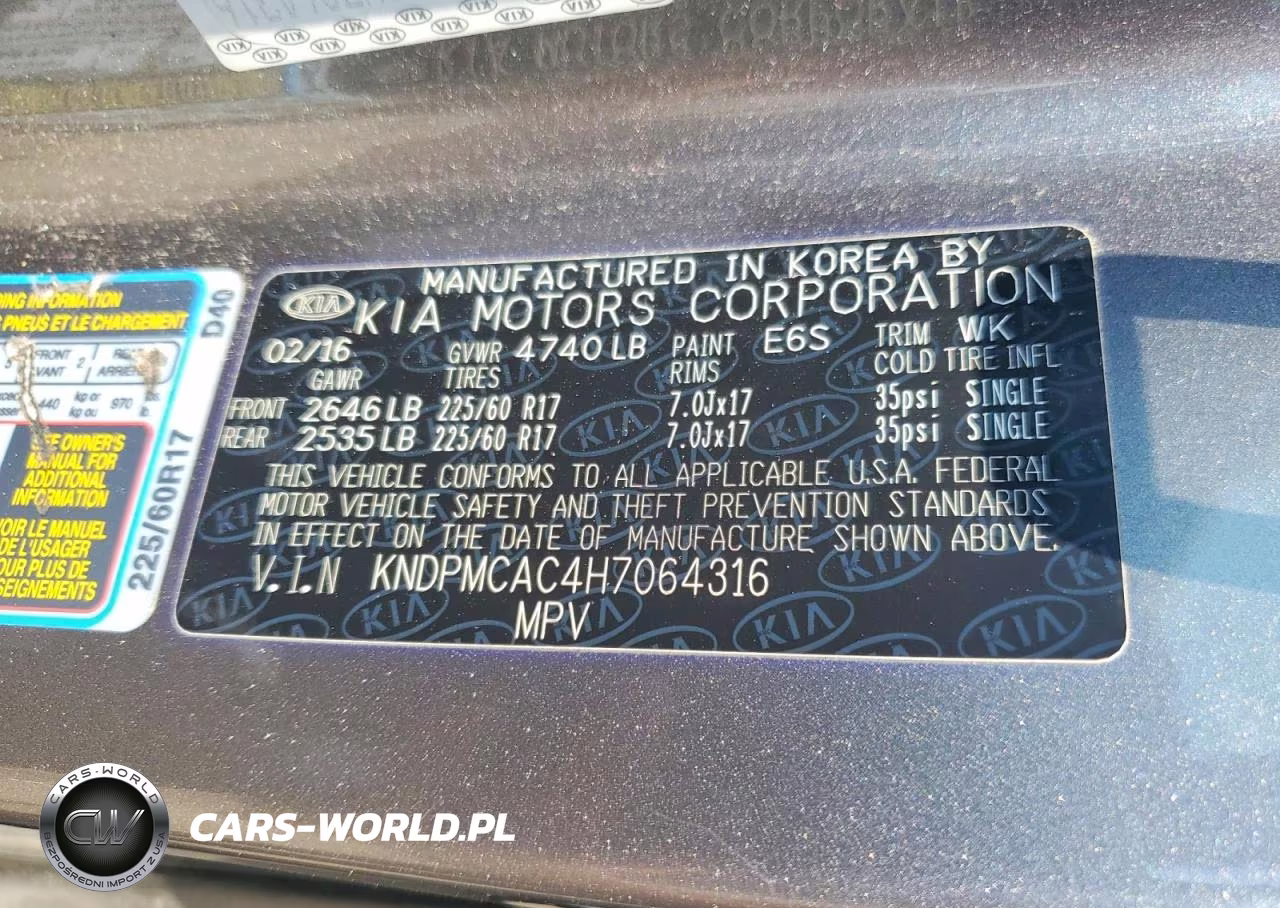 2017 Kia Sportage Lx VIN:KNDPMCAC4H7064316 - 13
