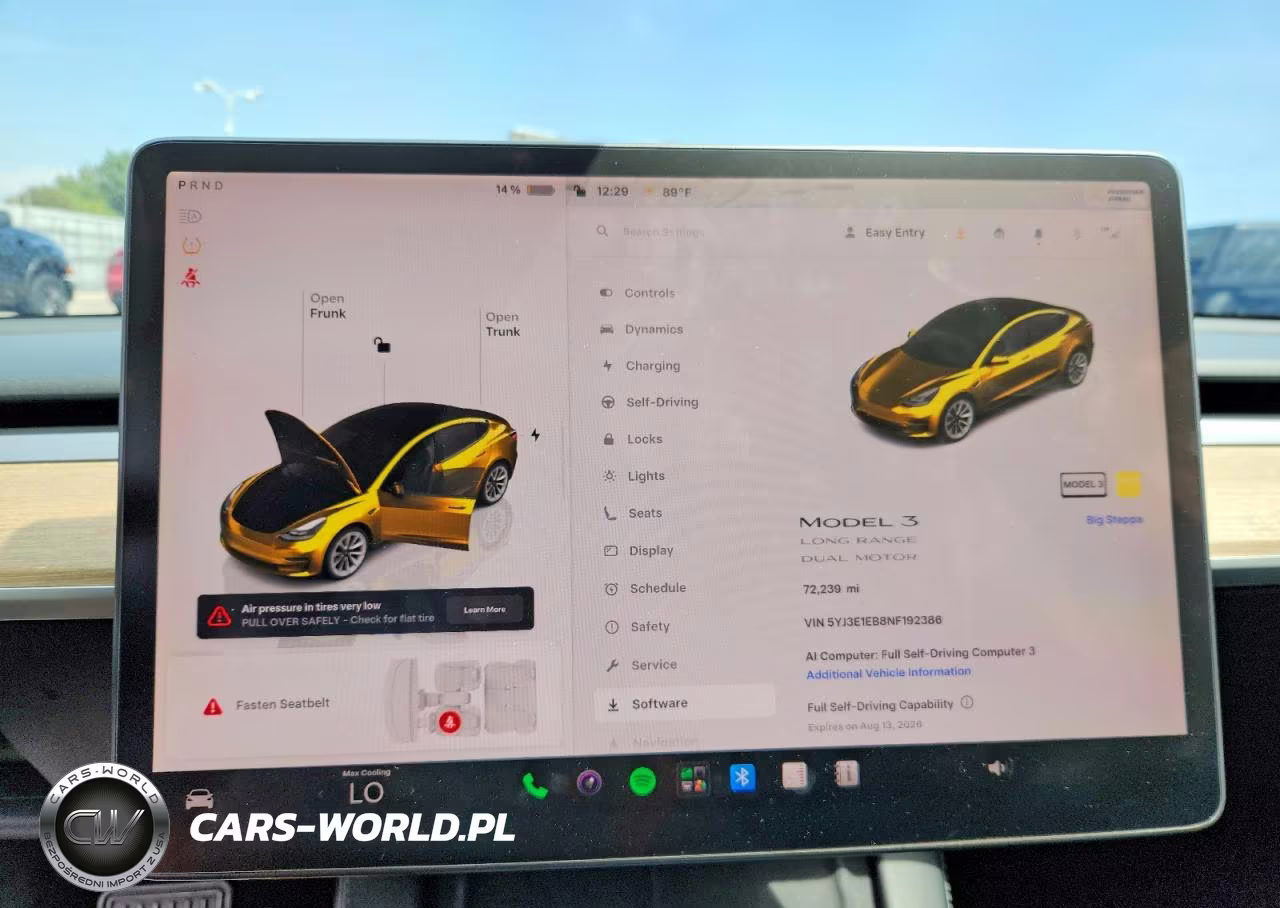 2022 Tesla Model 3 VIN:5YJ3E1EB8NF192386 - 9