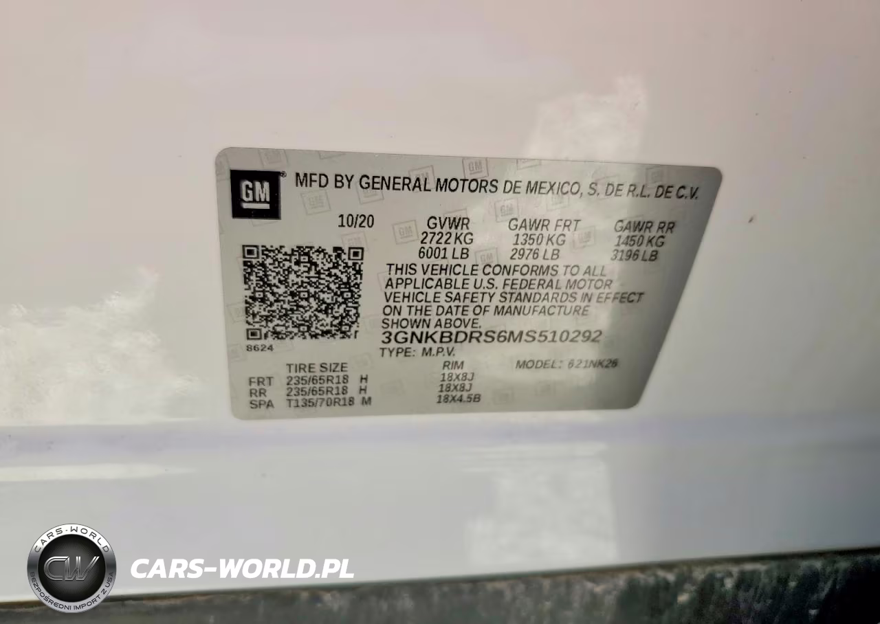 2021 Chevrolet Blazer 3Lt VIN:3GNKBDRS6MS510292 - 13