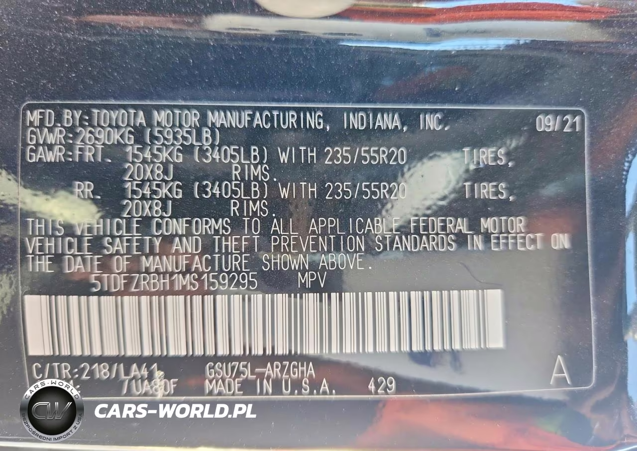 2021 Toyota Highlander Platinum VIN:5TDFZRBH1MS159295 - 13