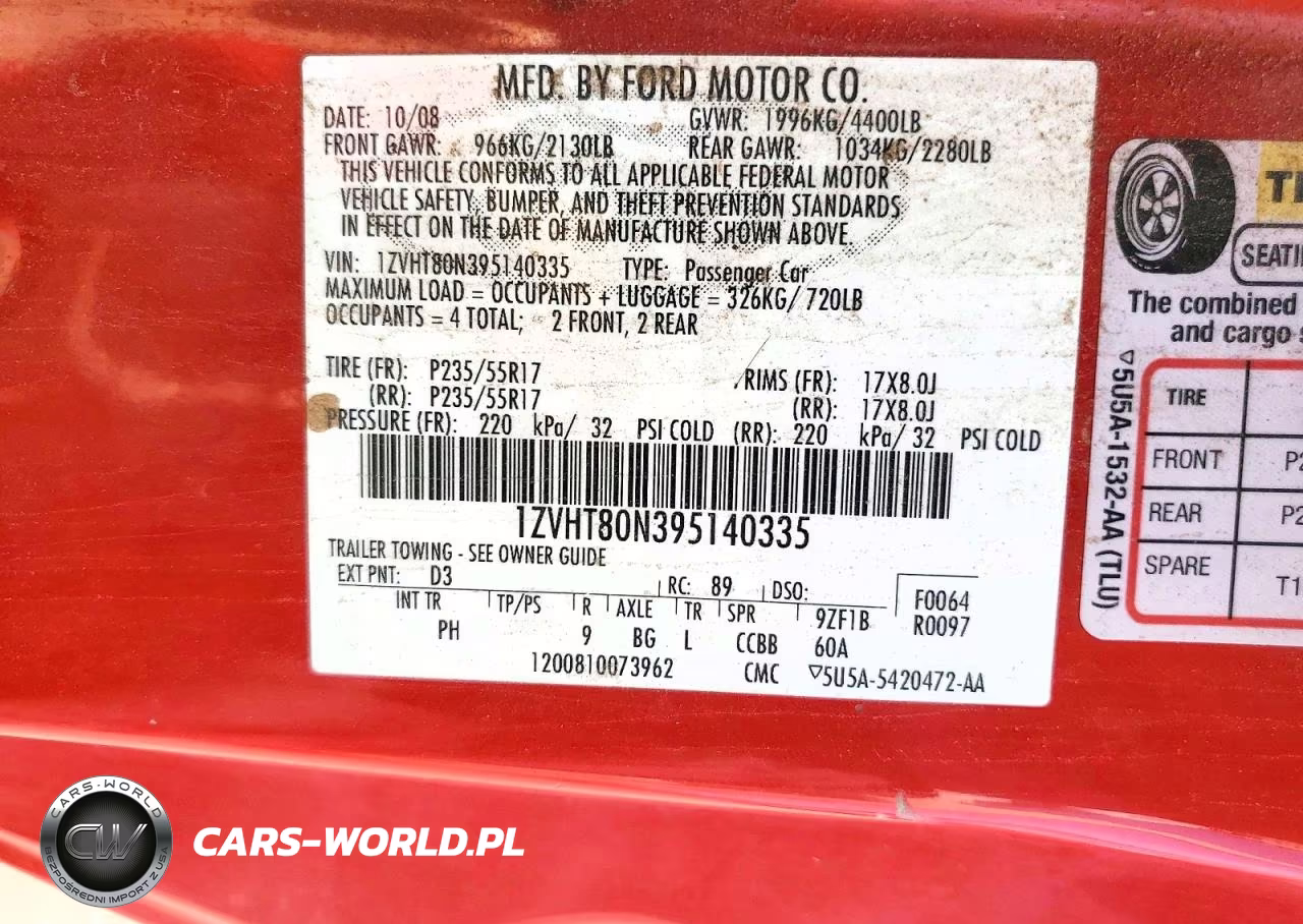 2009 Ford Mustang VIN:1ZVHT80N395140335 - 12