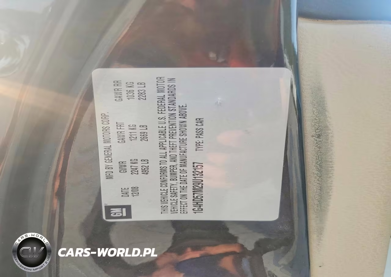 2009 Buick Lucerne Cxl VIN:1G4HD57M29U132157 - 12