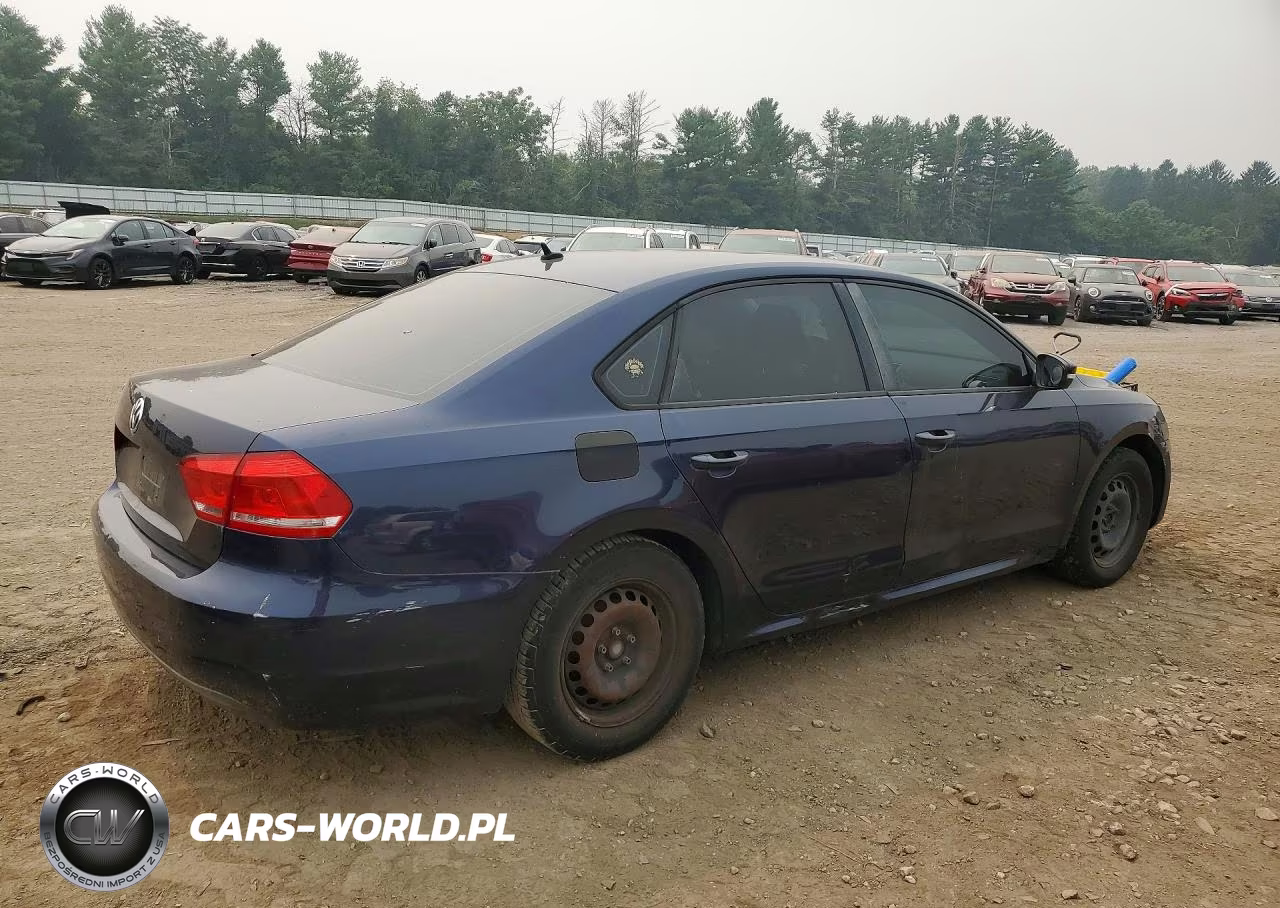 2013 Volkswagen Passat S VIN:1VWAP7A35DC078213 - 3