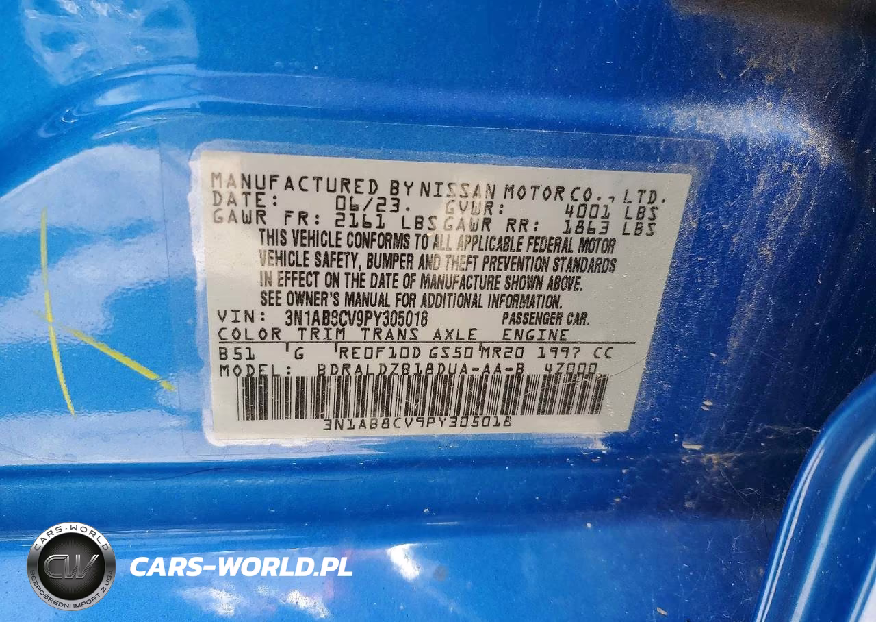 2023 Nissan Sentra Sv VIN:3N1AB8CV9PY305018 - 12