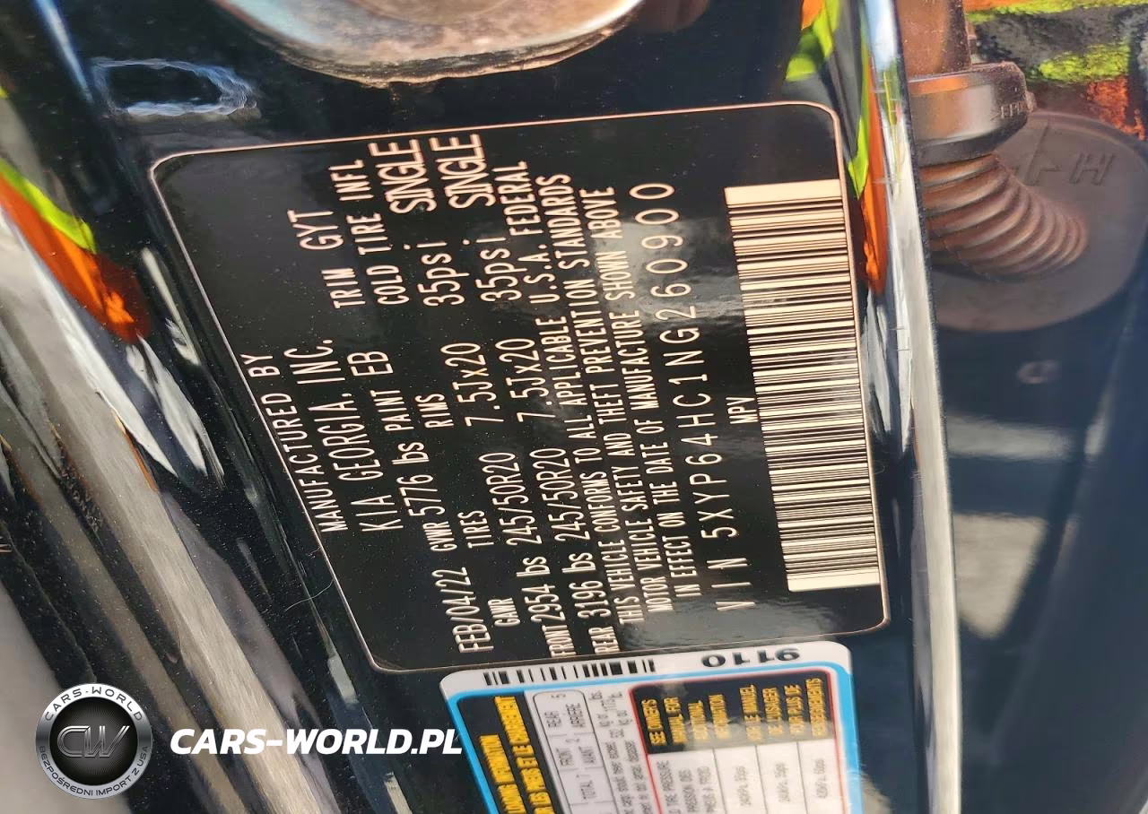 2022 Kia Telluride S VIN:5XYP64HC1NG260900 - 12