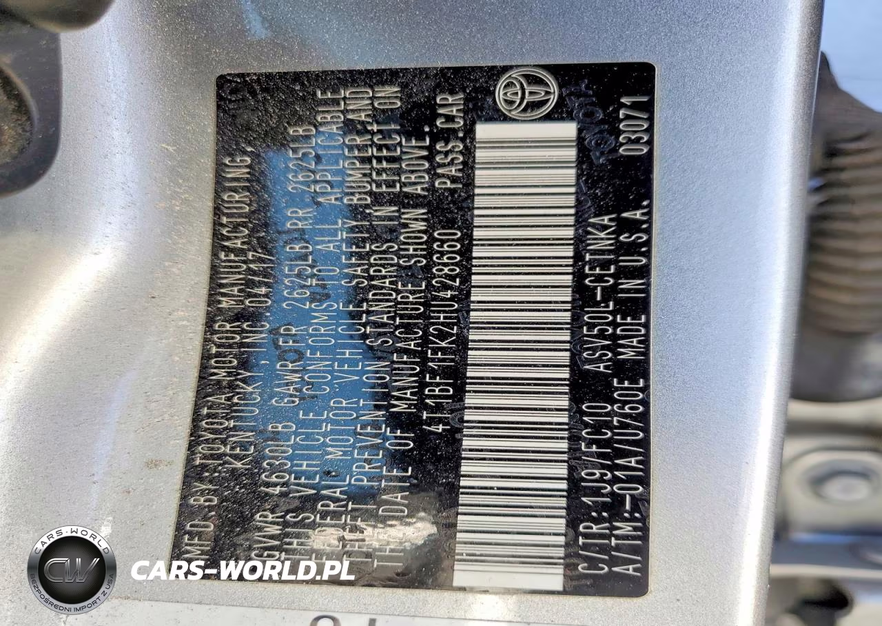 2017 Toyota Camry Le VIN:4T1BF1FK2HU428660 - 12