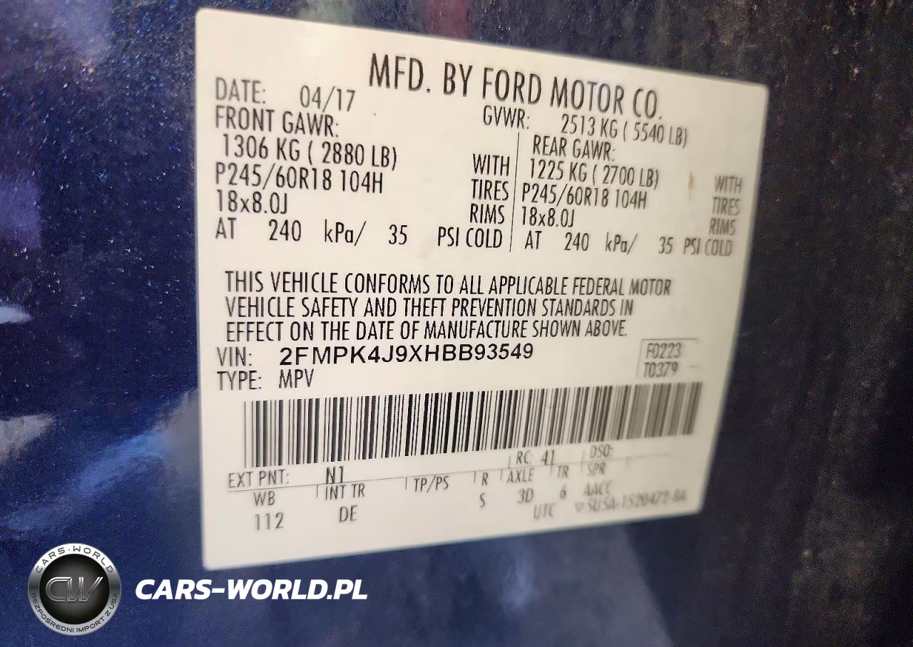 2017 Ford Edge Sel VIN:2FMPK4J9XHBB93549 - 13