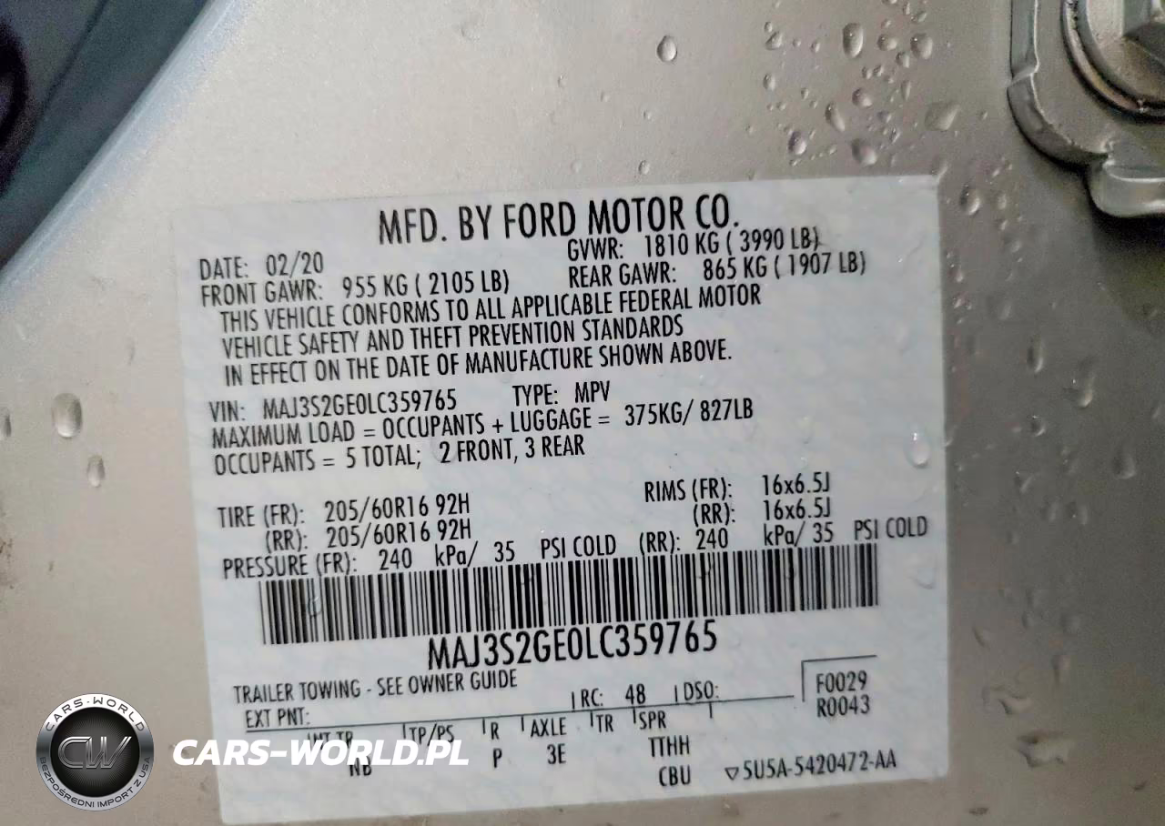2020 Ford Ecosport Se VIN:MAJ3S2GE0LC359765 - 13